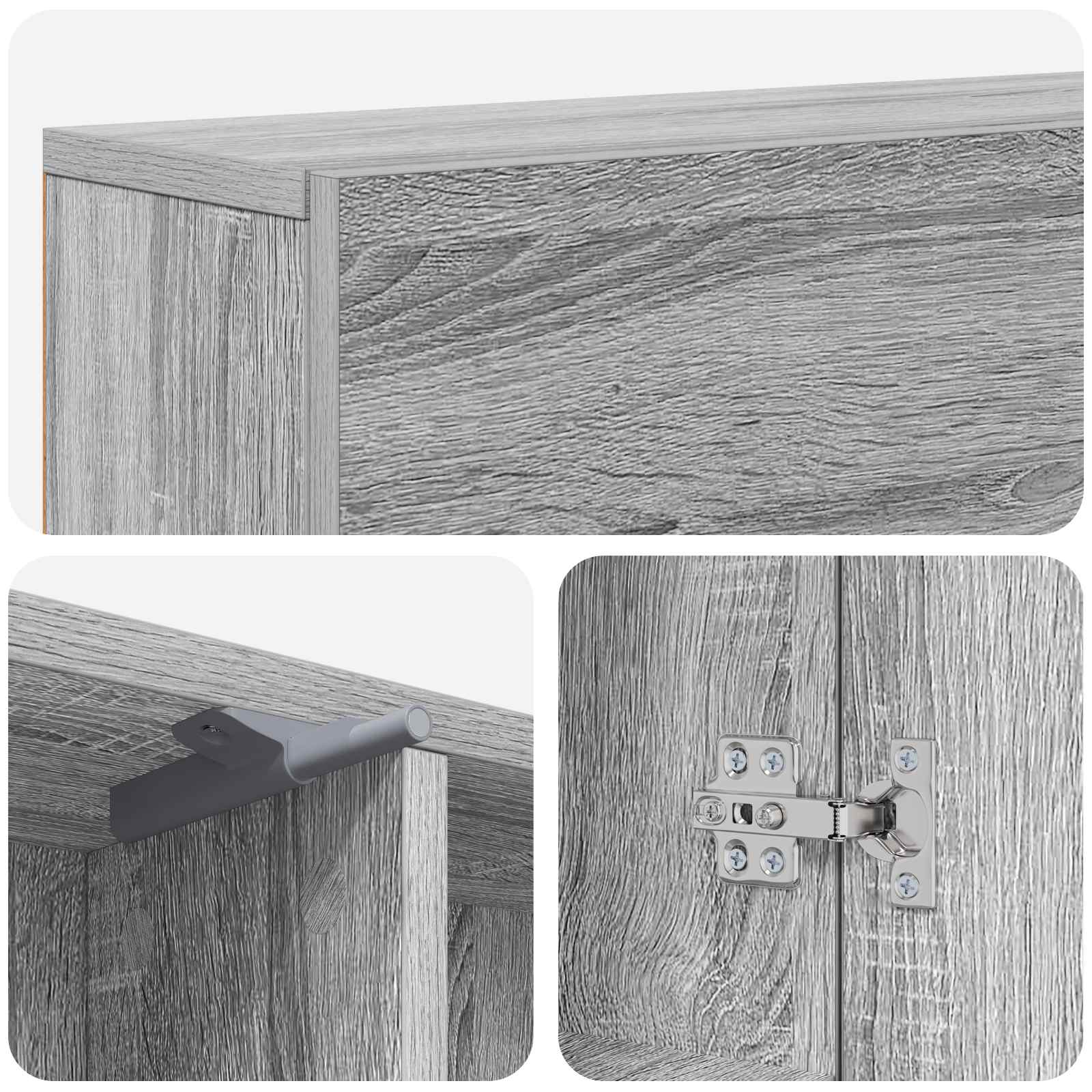 Cornice per camino Sonoma grigio 102 x 18 x 100,5 cm