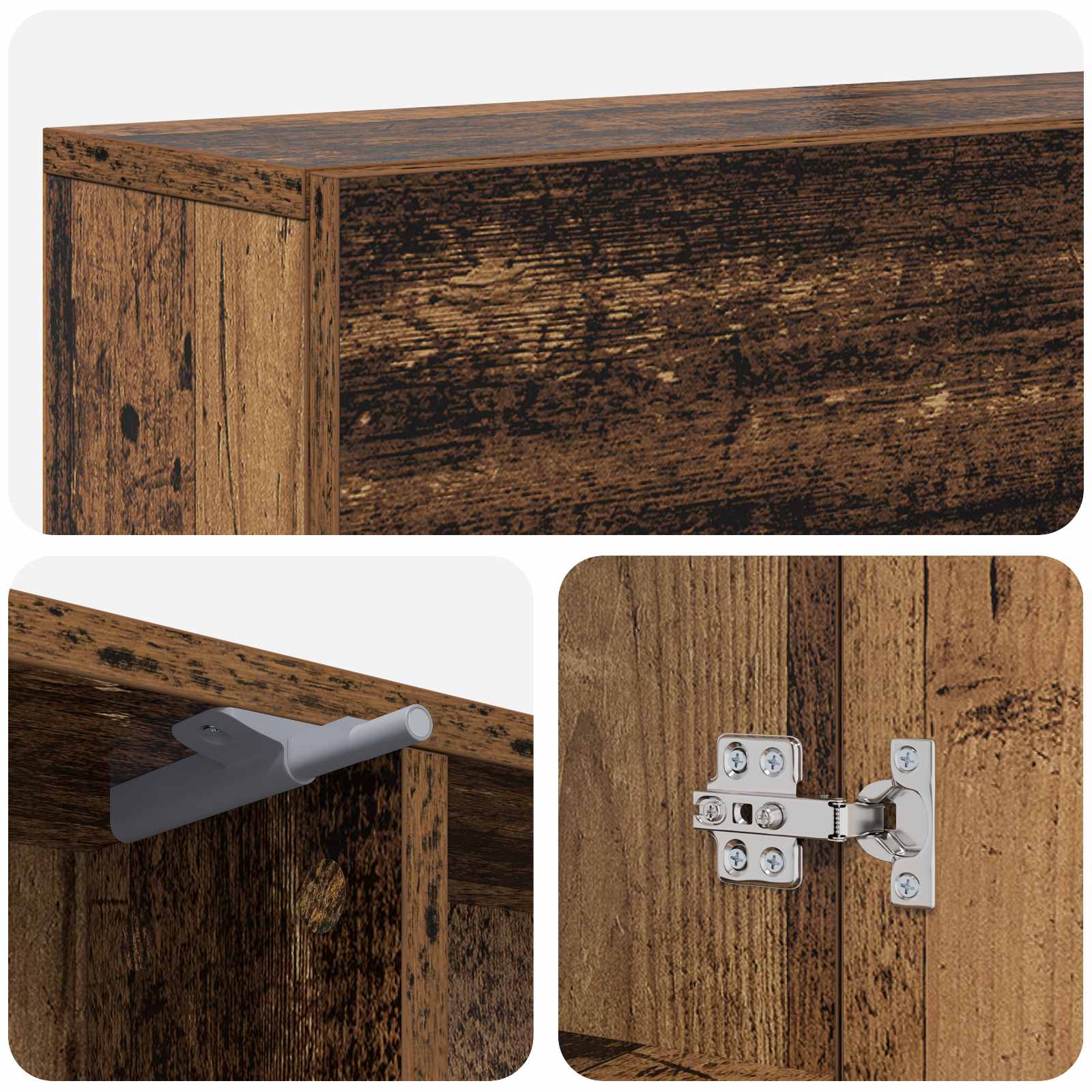 Cornice per camino Legno antico 102 x 18 x 100,5 cm