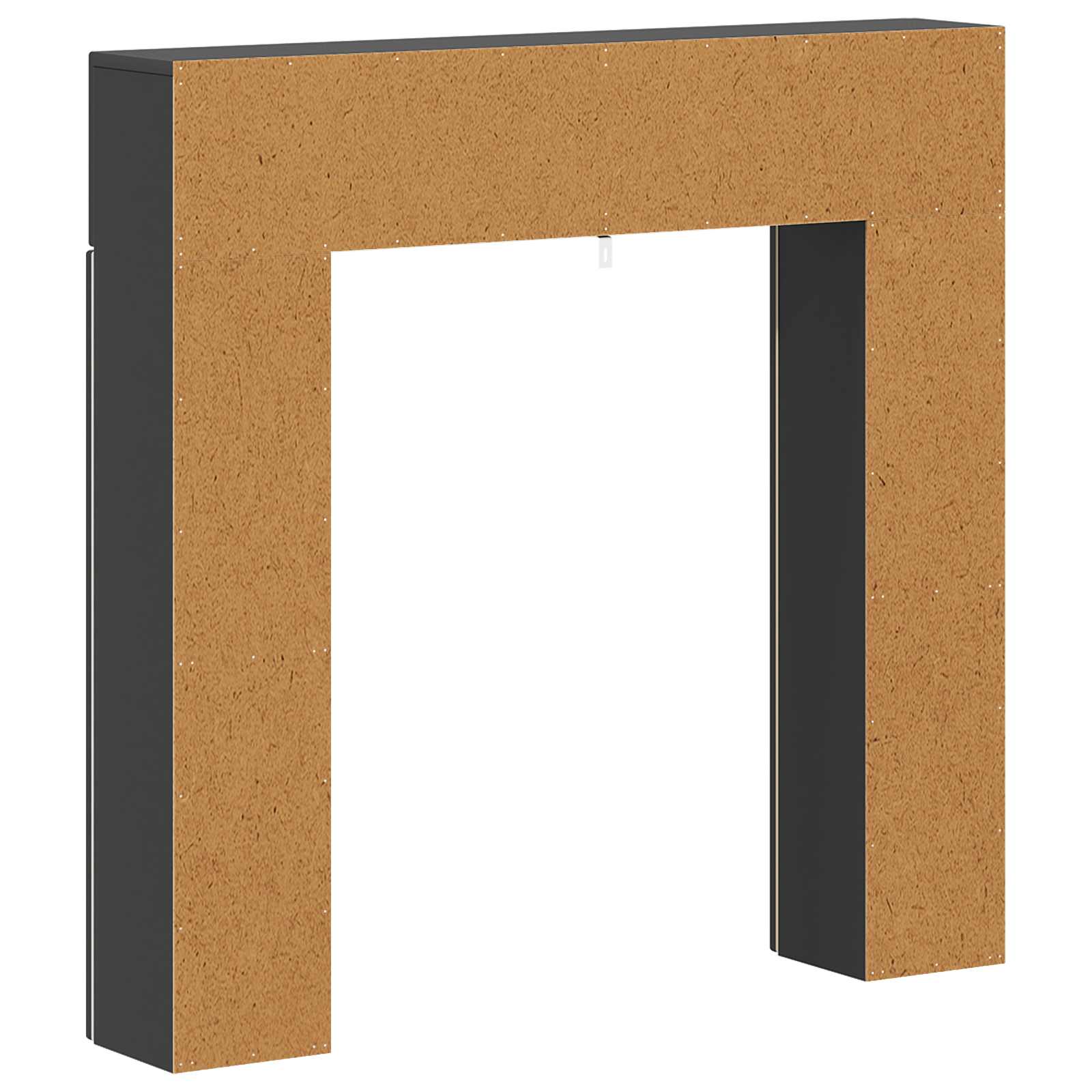 Cornice per camino Nero 102 x 18 x 100,5 cm