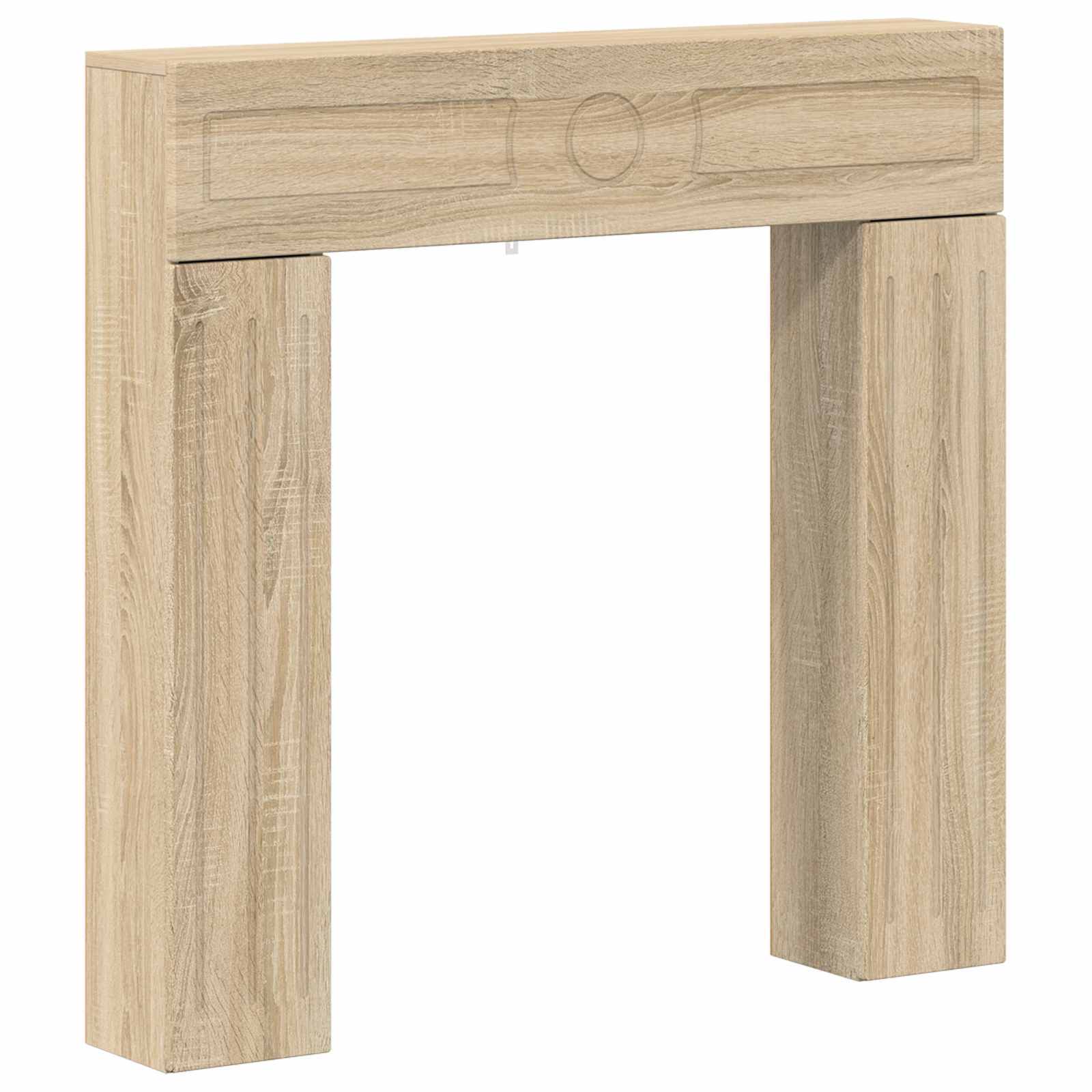 Cornice per camino Rovere Sonoma 102 x 18 x 100,5 cm