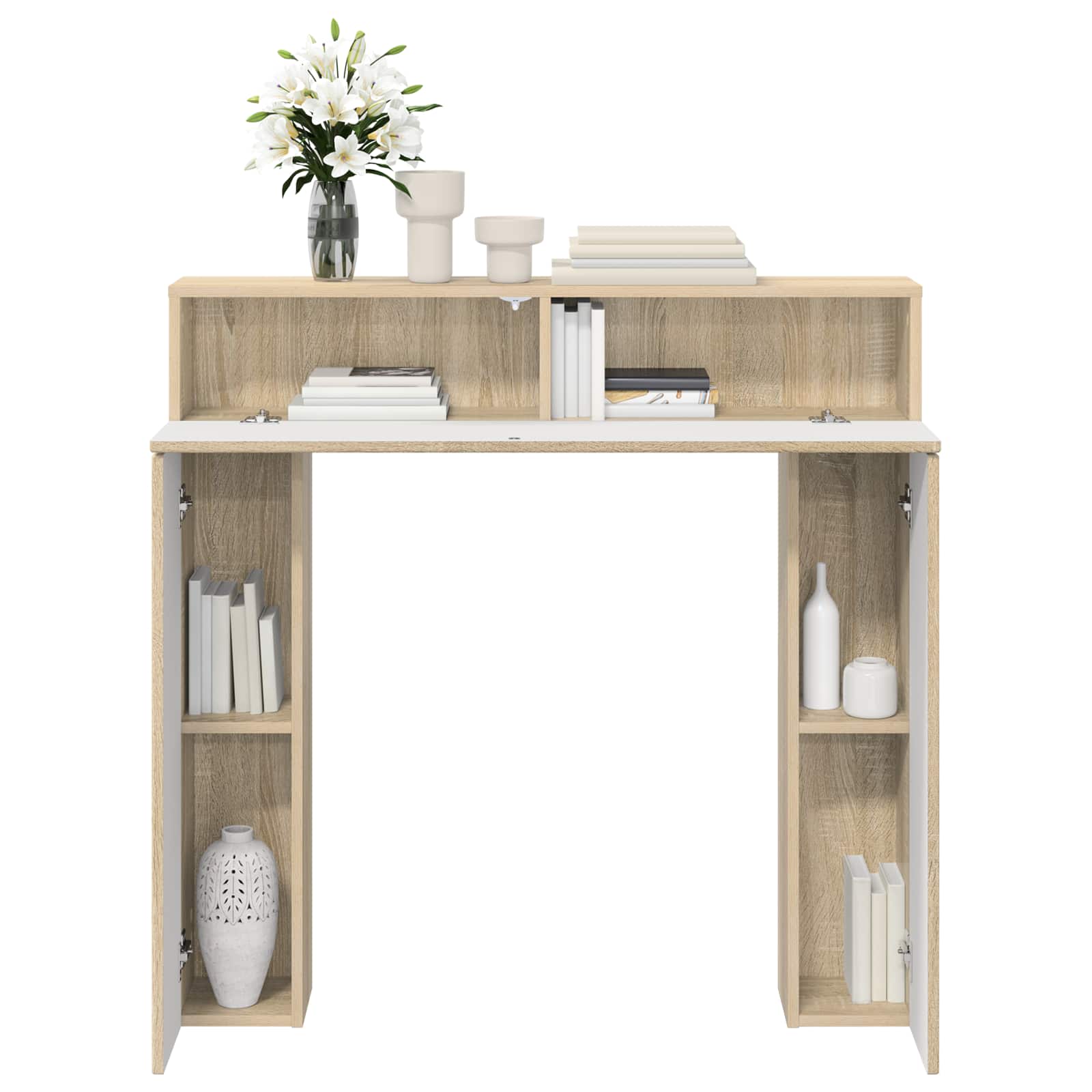 Cornice per camino Rovere Sonoma 102 x 18 x 100,5 cm