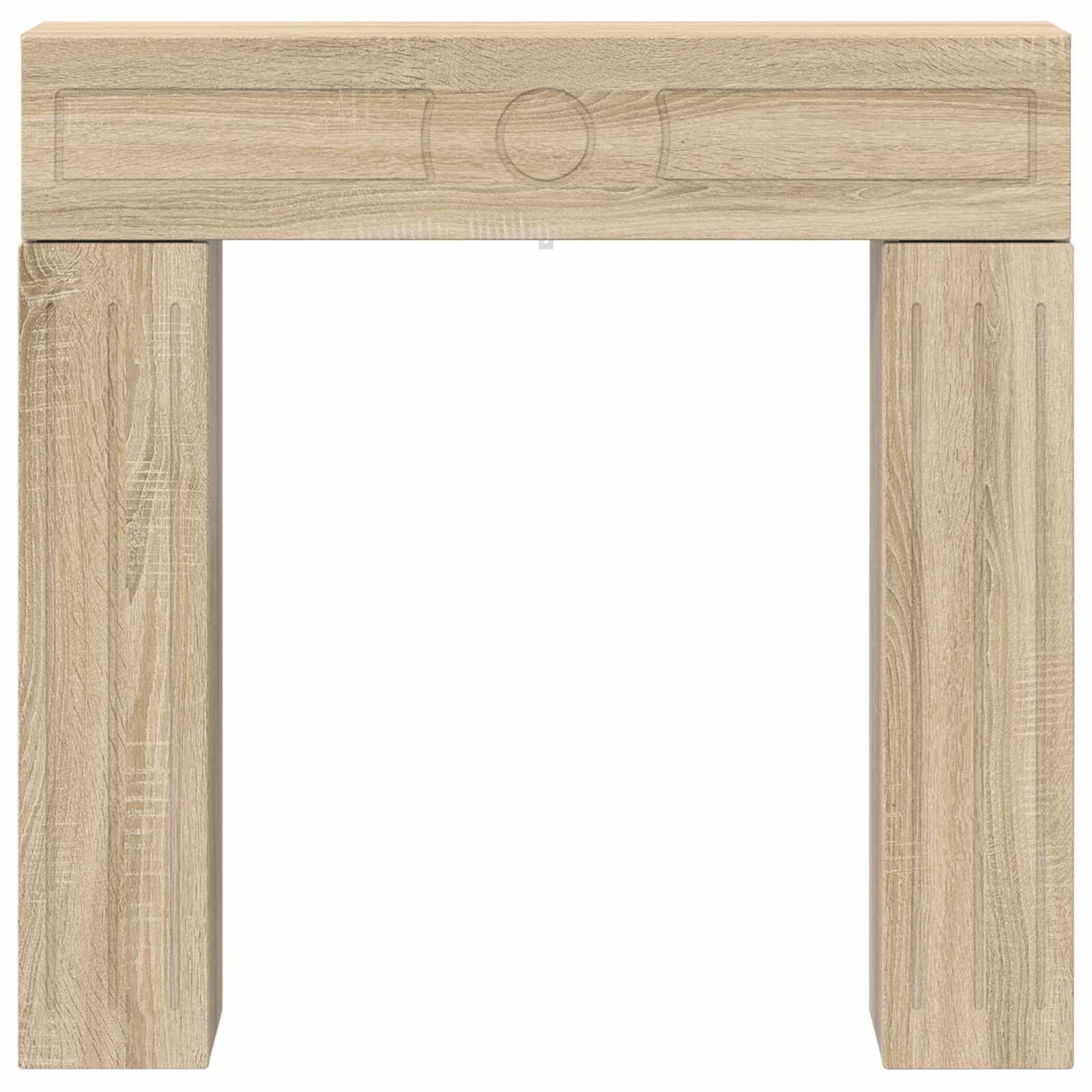 Cornice per camino Rovere Sonoma 102 x 18 x 100,5 cm