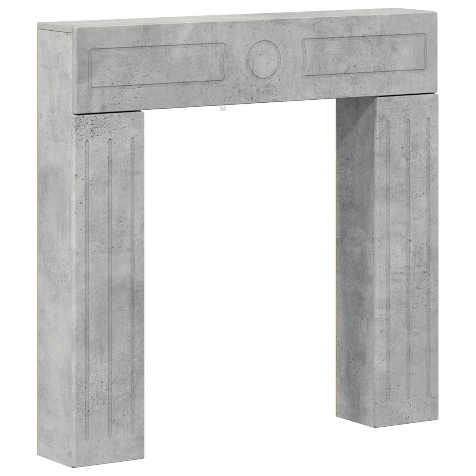 Cornice per camino Grigio Cemento 102 x 18 x 100,5 cm
