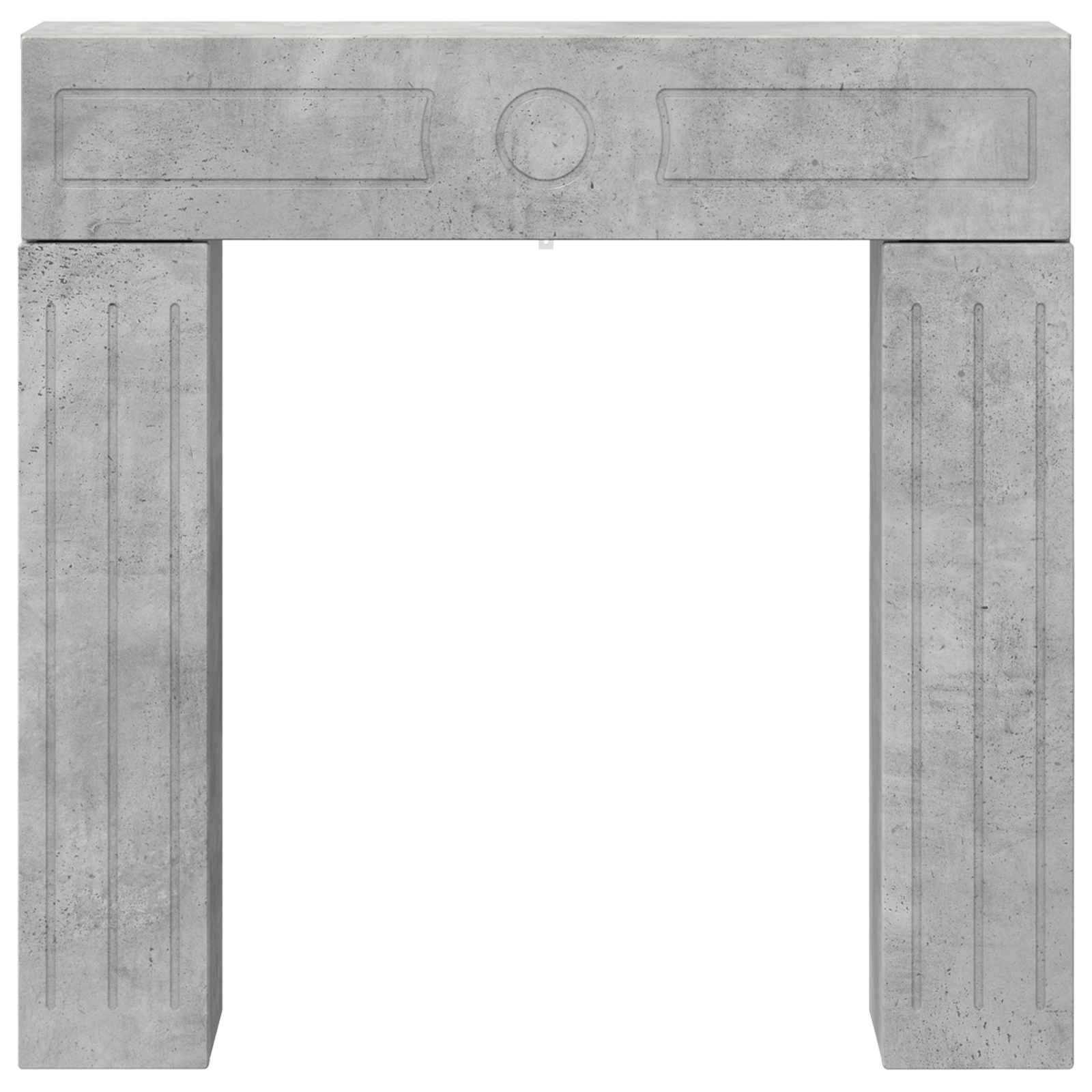 Cornice per camino Grigio Cemento 102 x 18 x 100,5 cm