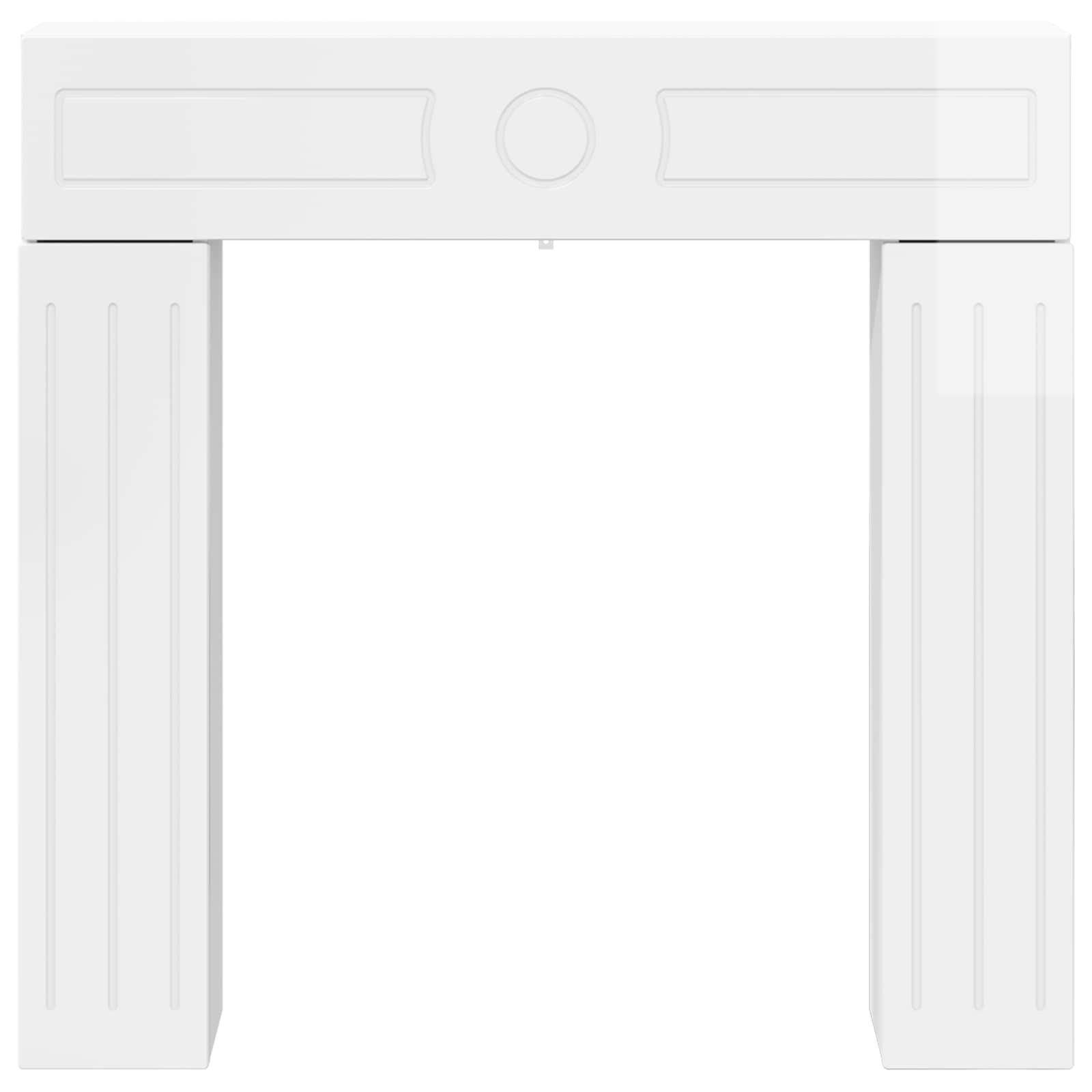 Cornice per camino Bianco Lucido 102 x 18 x 100,5 cm