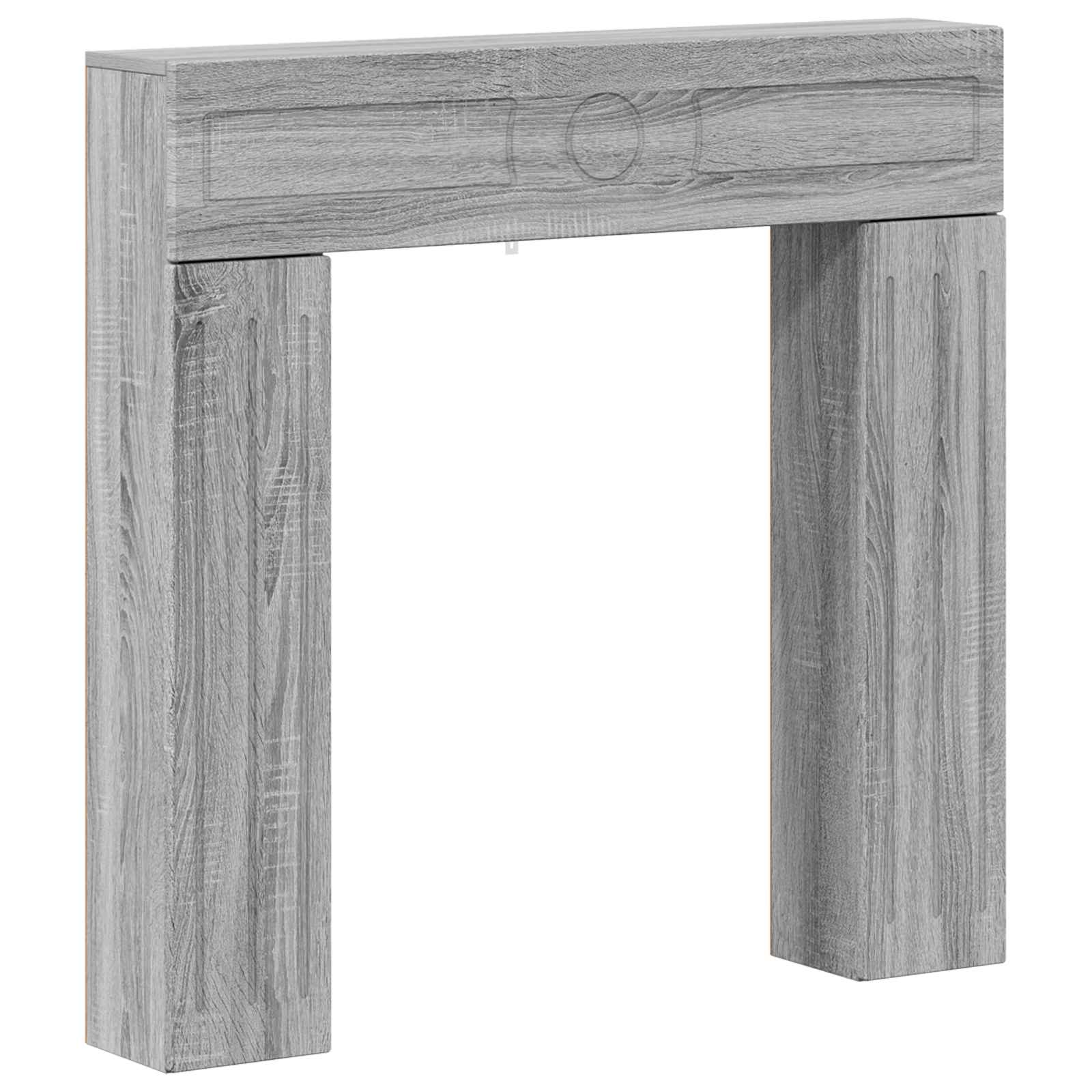 Cornice per camino Sonoma grigio 102 x 18 x 100,5 cm