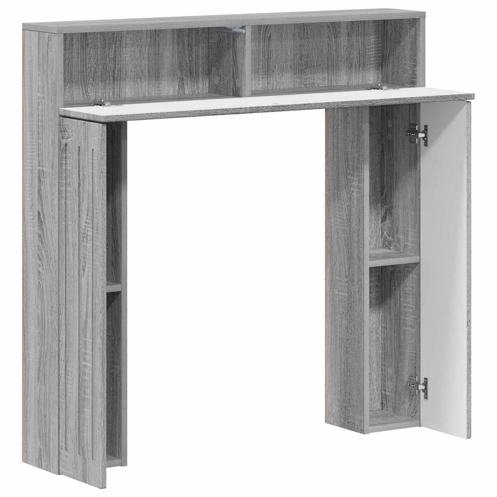 Cornice per camino Sonoma grigio 102 x 18 x 100,5 cm