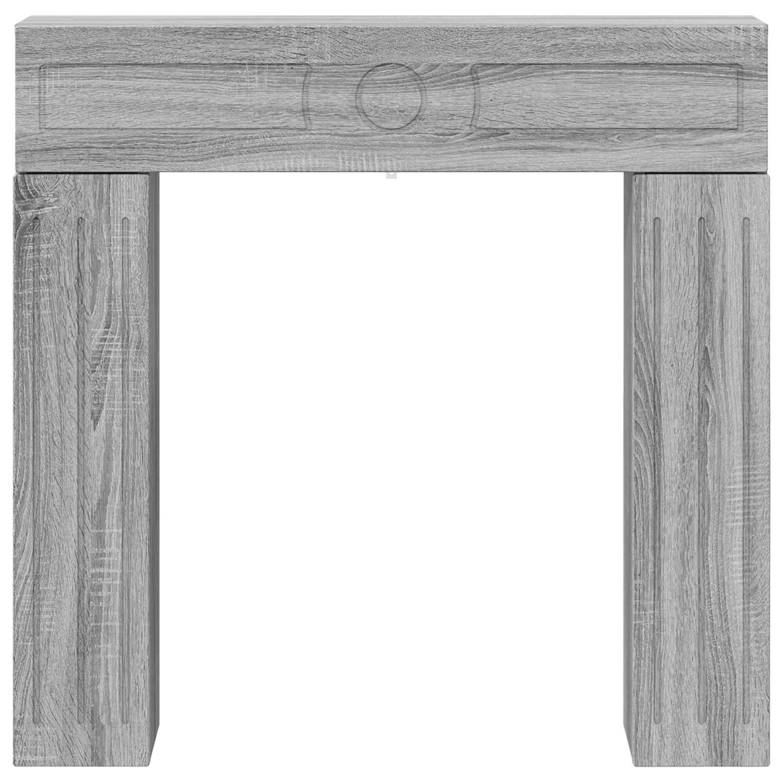 Cornice per camino Sonoma grigio 102 x 18 x 100,5 cm