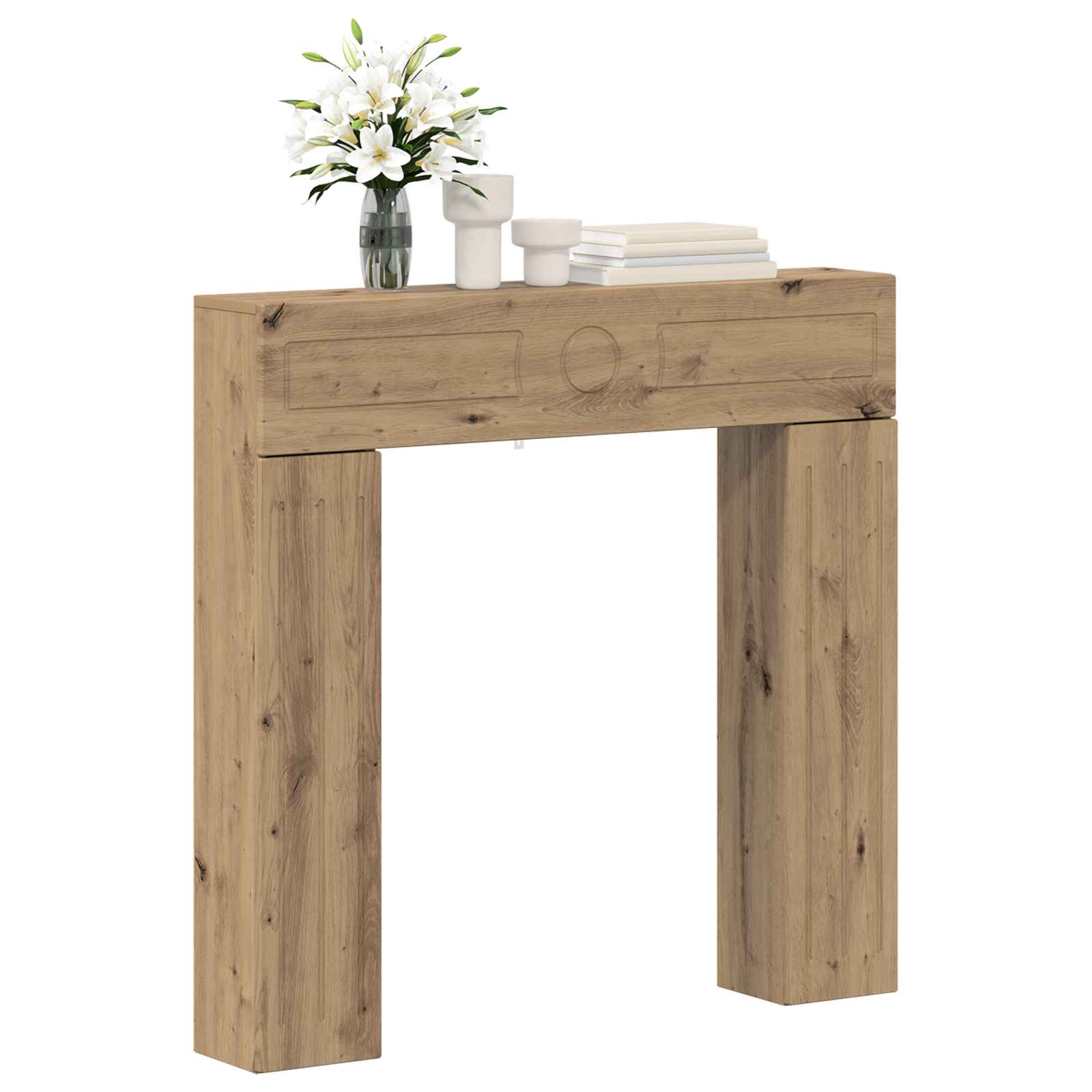 Cornice per camino Rovere Artigianale 102 x 18 x 100,5 cm