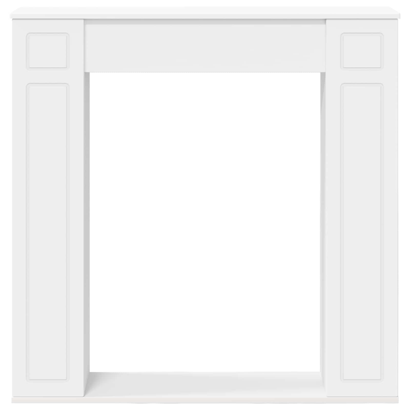 Cornice per camino Bianco 100 x 20 x 100 cm