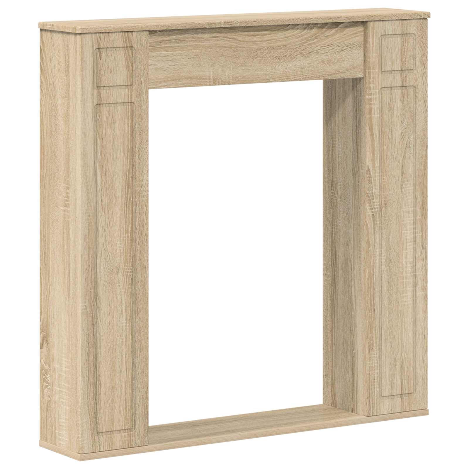 Cornice per camino Rovere Sonoma 100 x 20 x 100 cm