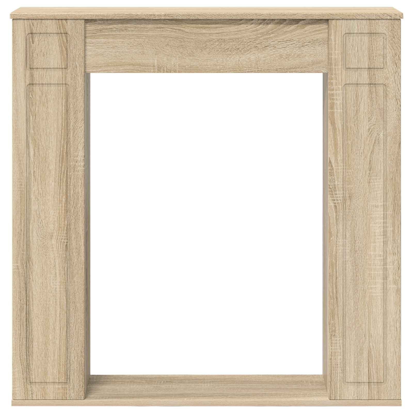 Cornice per camino Rovere Sonoma 100 x 20 x 100 cm