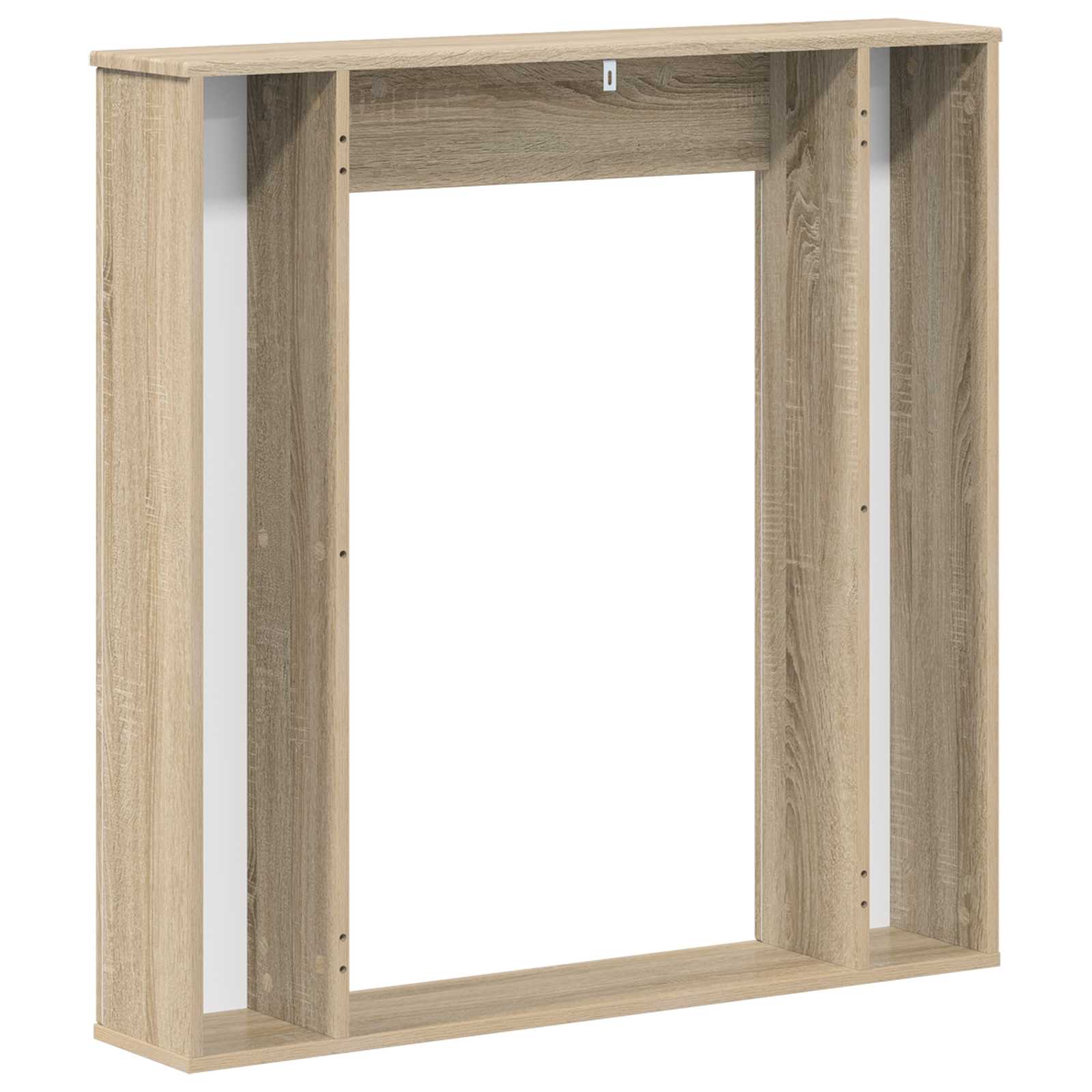 Cornice per camino Rovere Sonoma 100 x 20 x 100 cm