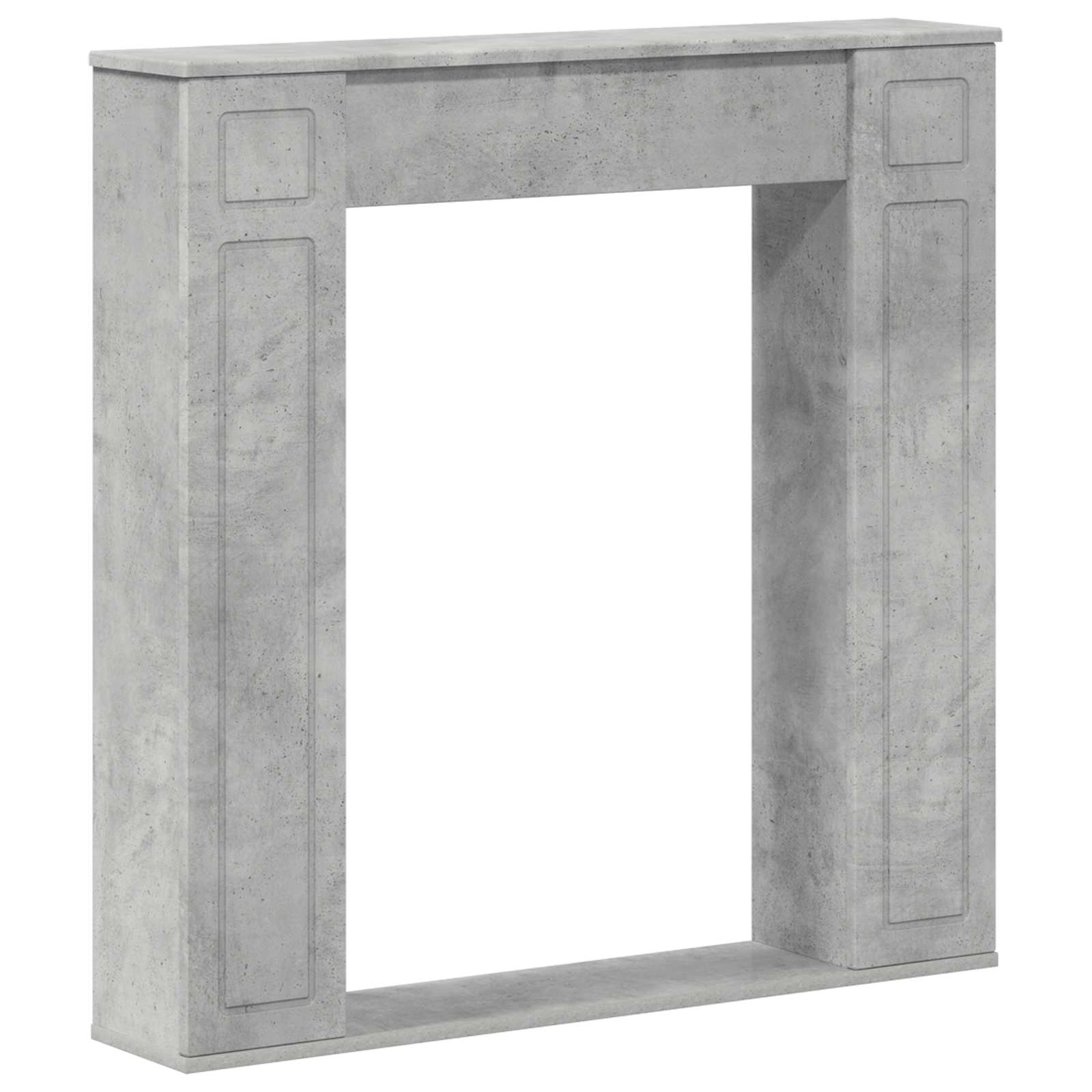 Cornice per camino Grigio Cemento 100 x 20 x 100 cm