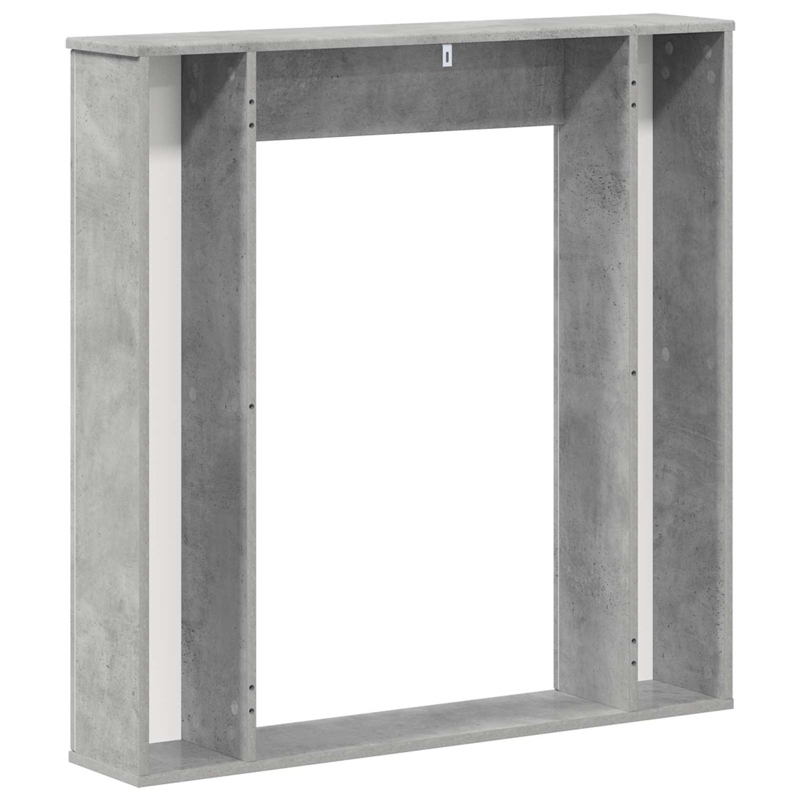Cornice per camino Grigio Cemento 100 x 20 x 100 cm