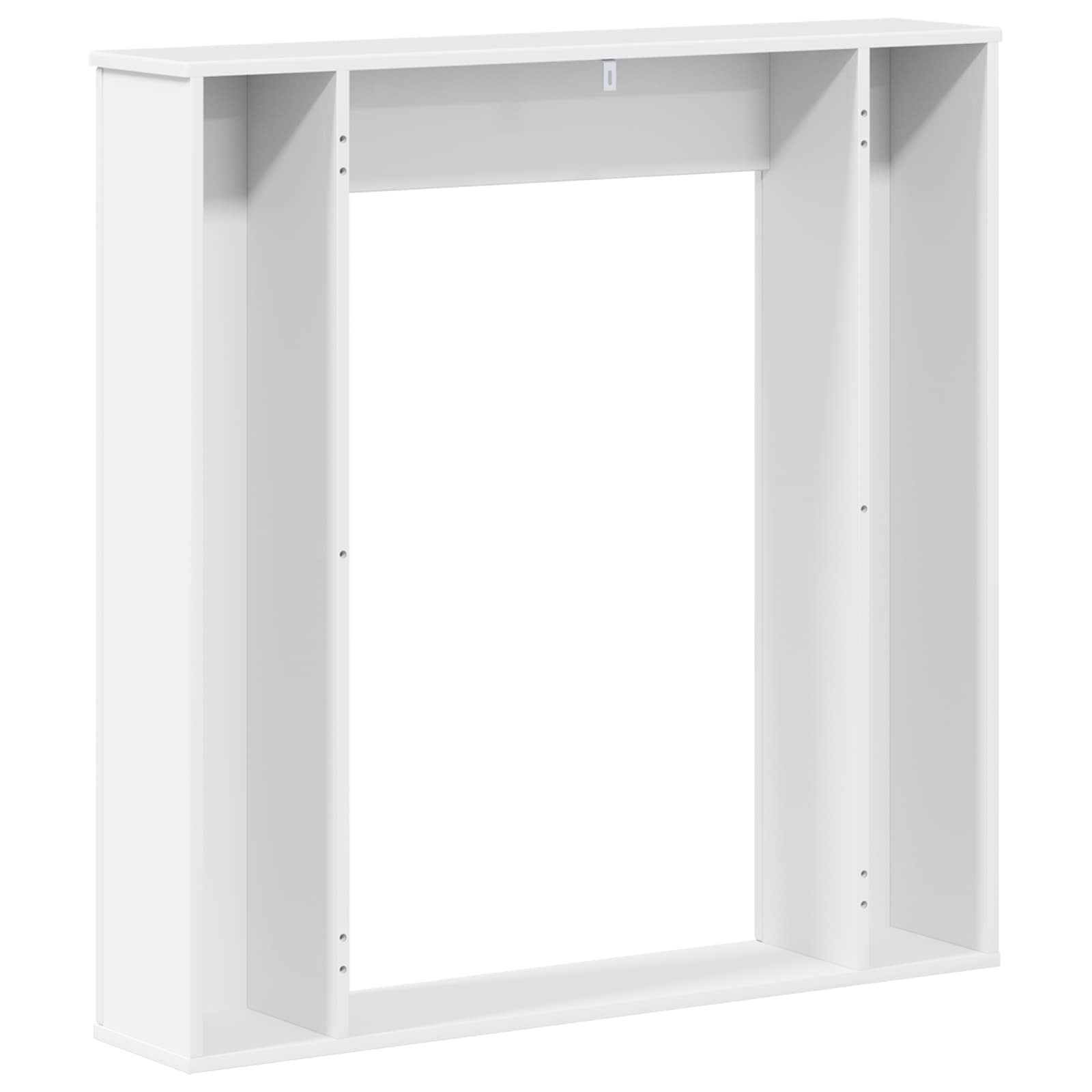 Cornice per camino Bianco Lucido 100 x 20 x 100 cm