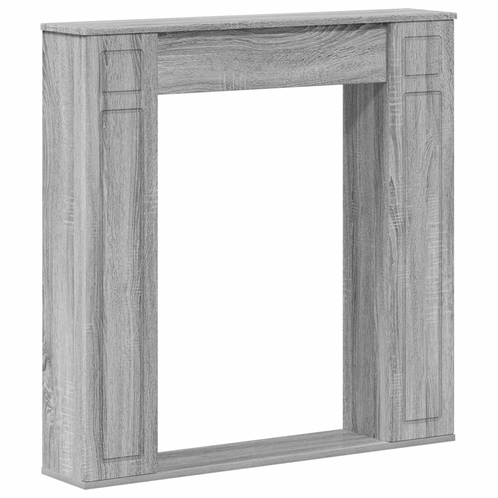Cornice per camino Sonoma grigio 100 x 20 x 100 cm