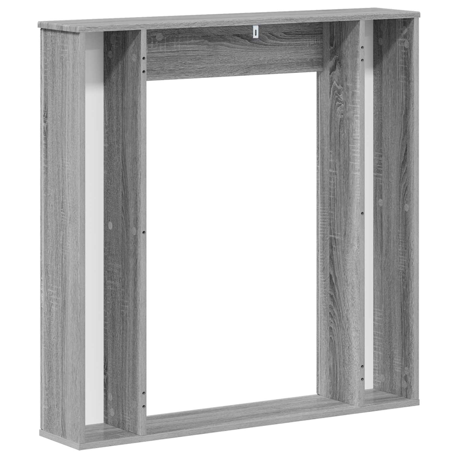 Cornice per camino Sonoma grigio 100 x 20 x 100 cm