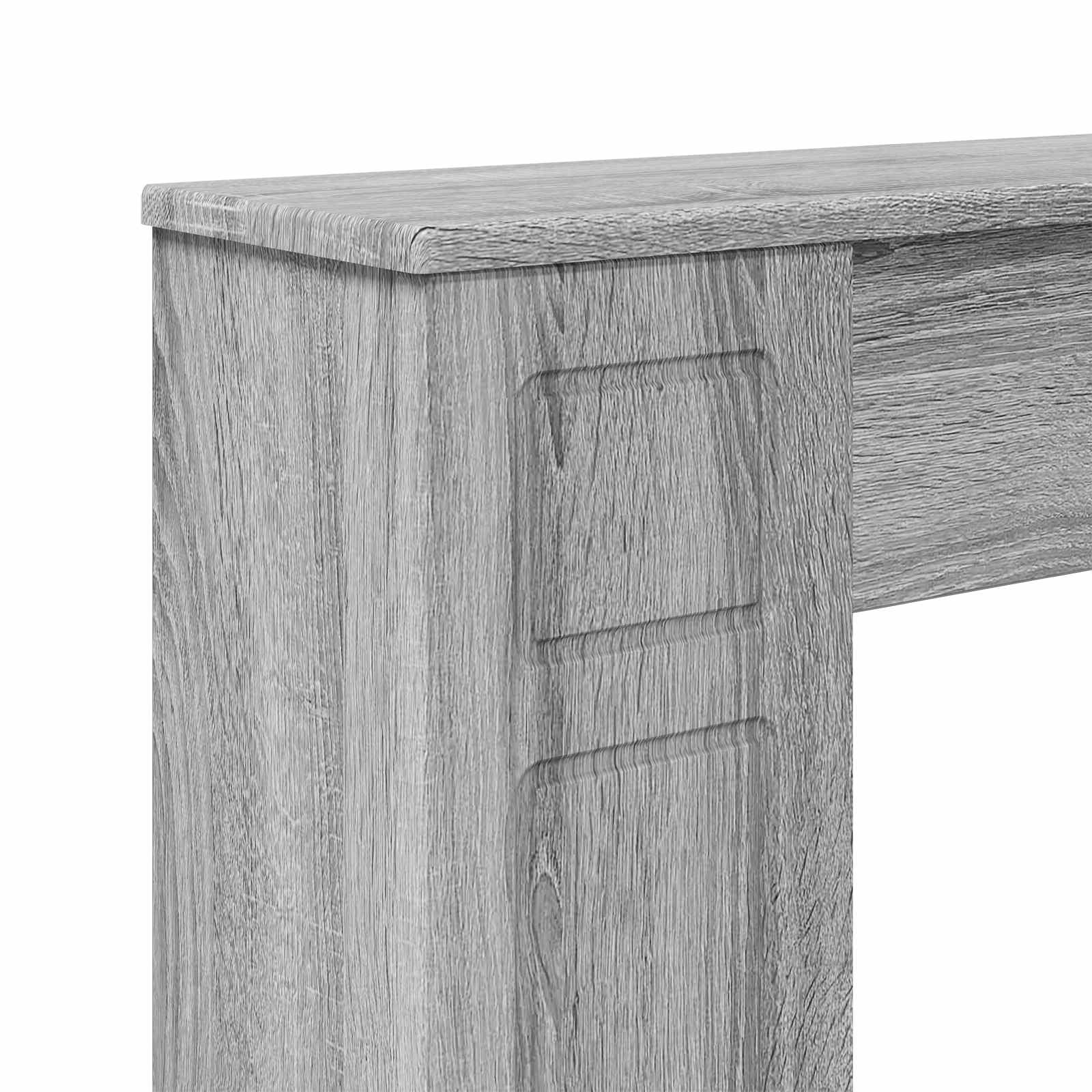 Cornice per camino Sonoma grigio 100 x 20 x 100 cm