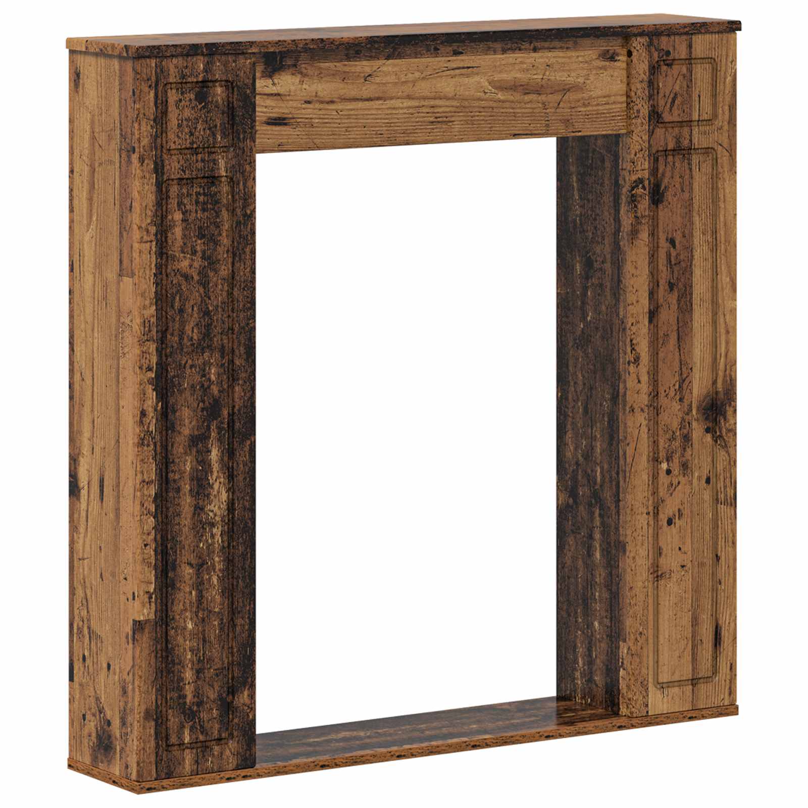Cornice per camino Legno antico 100 x 20 x 100 cm