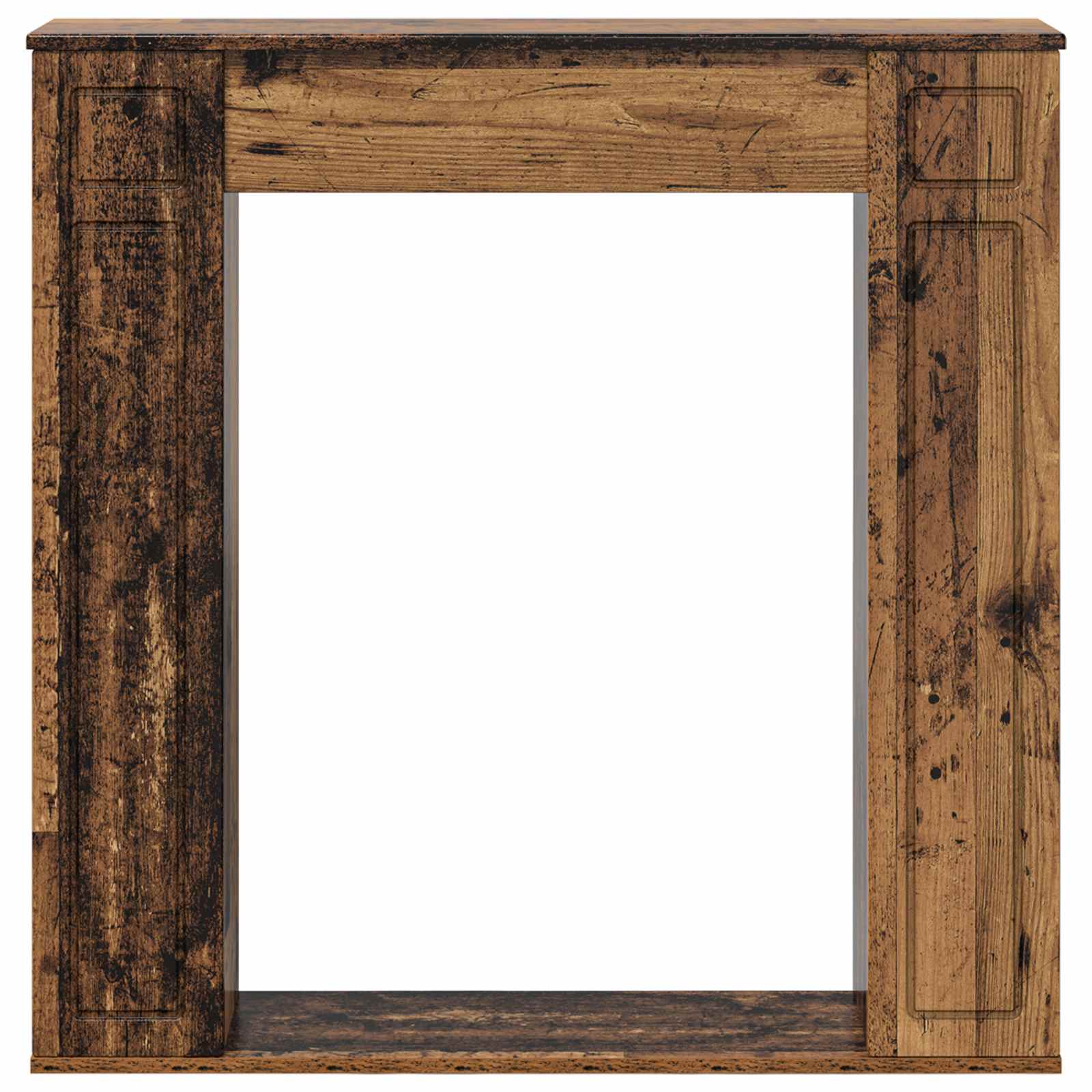 Cornice per camino Legno antico 100 x 20 x 100 cm