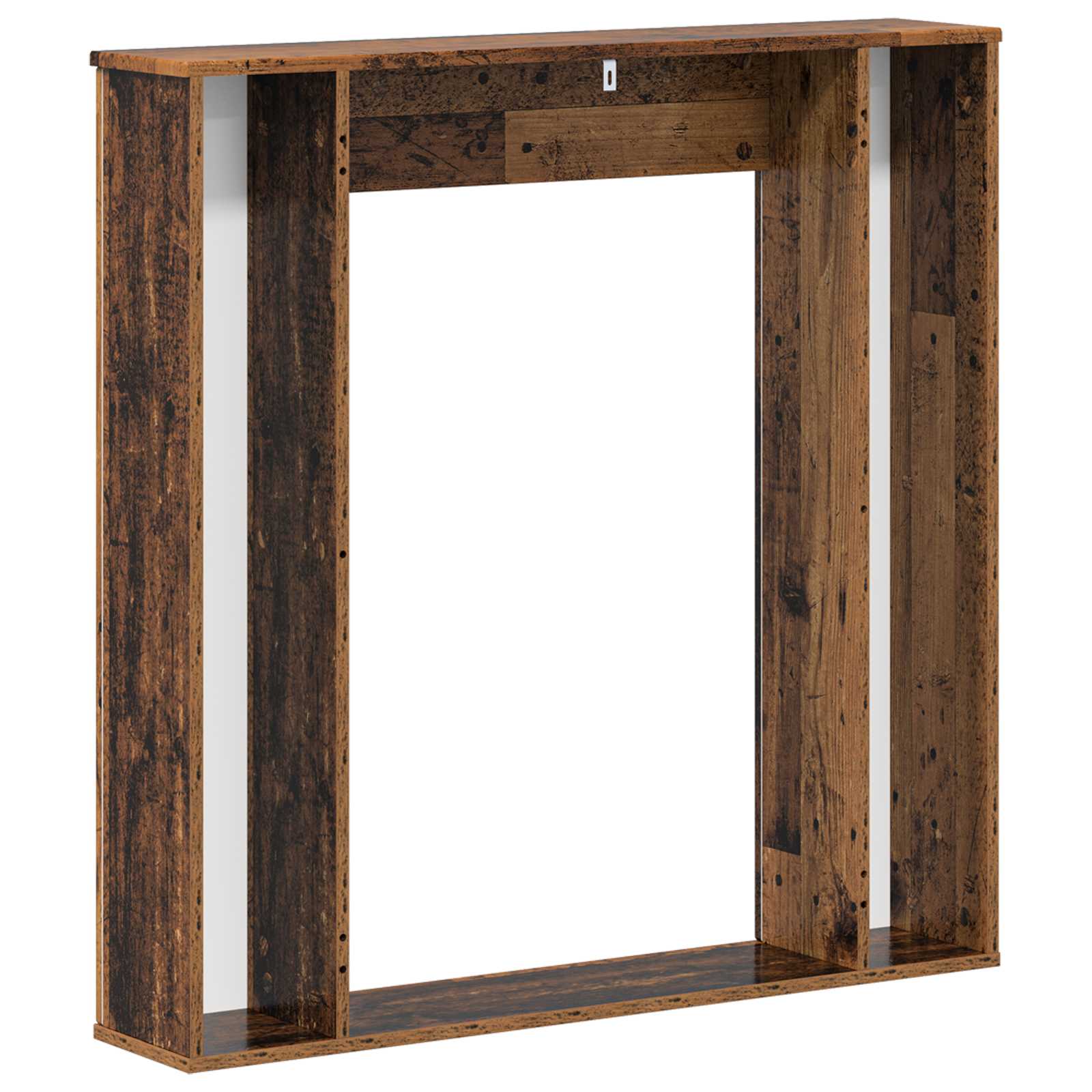 Cornice per camino Legno antico 100 x 20 x 100 cm