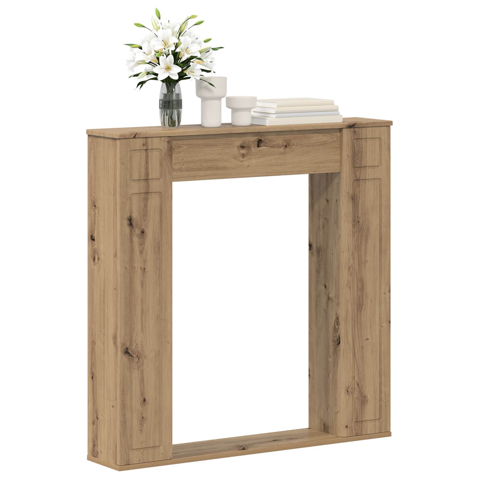 Cornice per camino Rovere Artigianale 100 x 20 x 100 cm