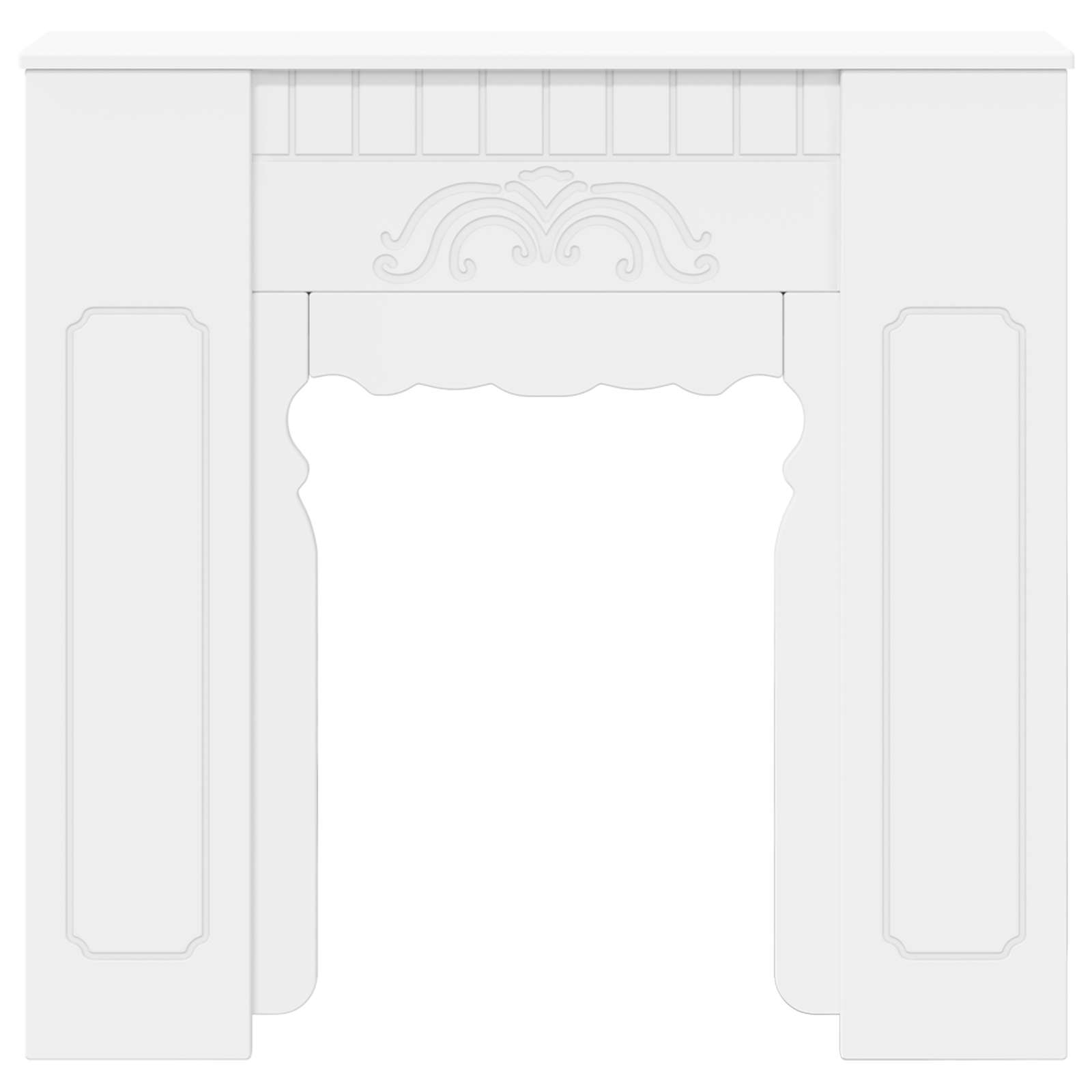 Cornice per camino Bianco 93 x 20 x 89 cm Legno ingegnerizzato