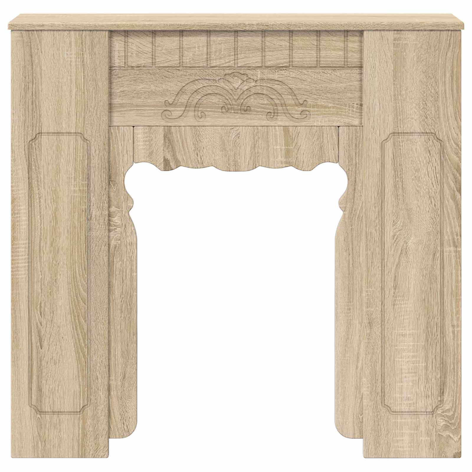 Cornice per camino Rovere Sonoma 93 x 20 x 89 cm