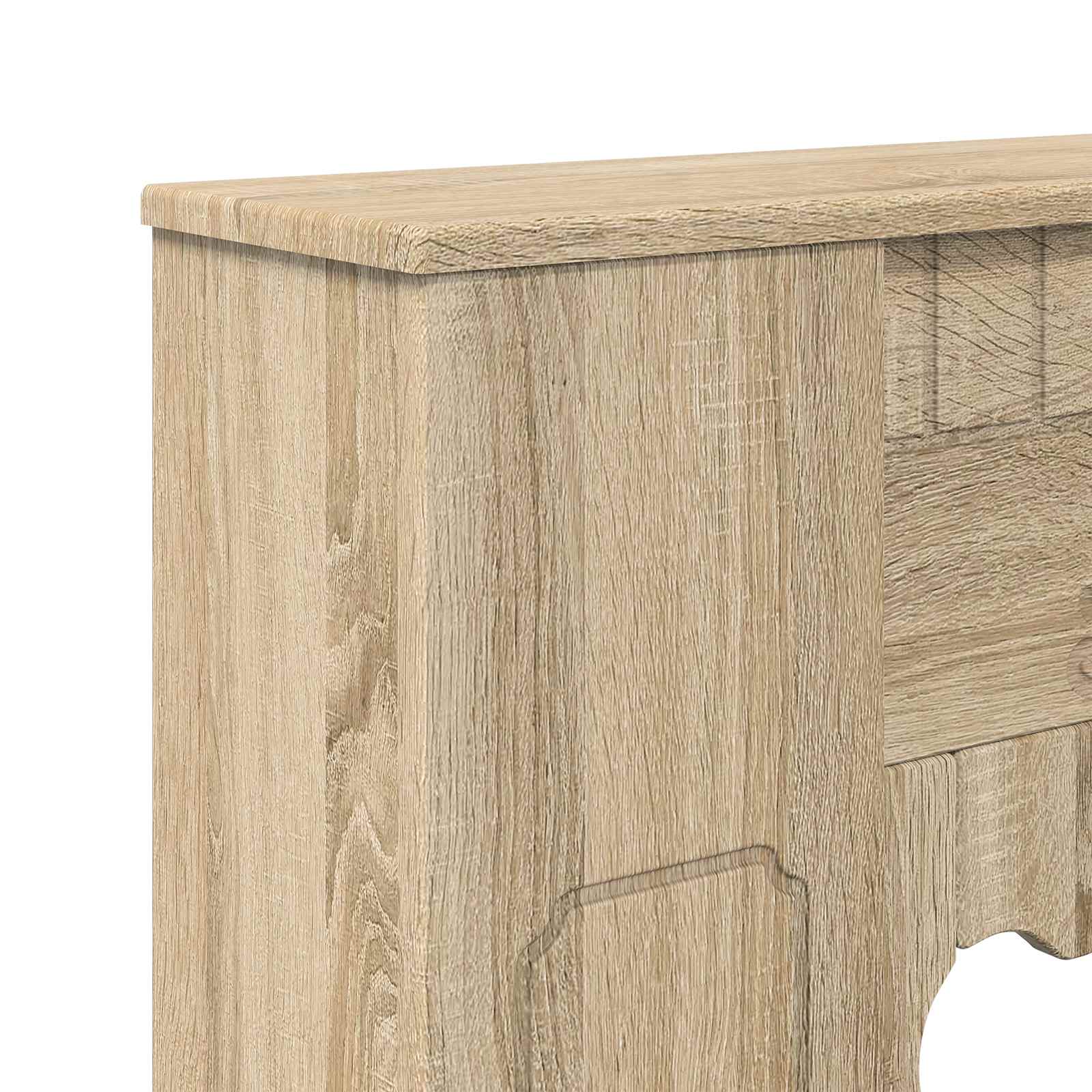 Cornice per camino Rovere Sonoma 93 x 20 x 89 cm