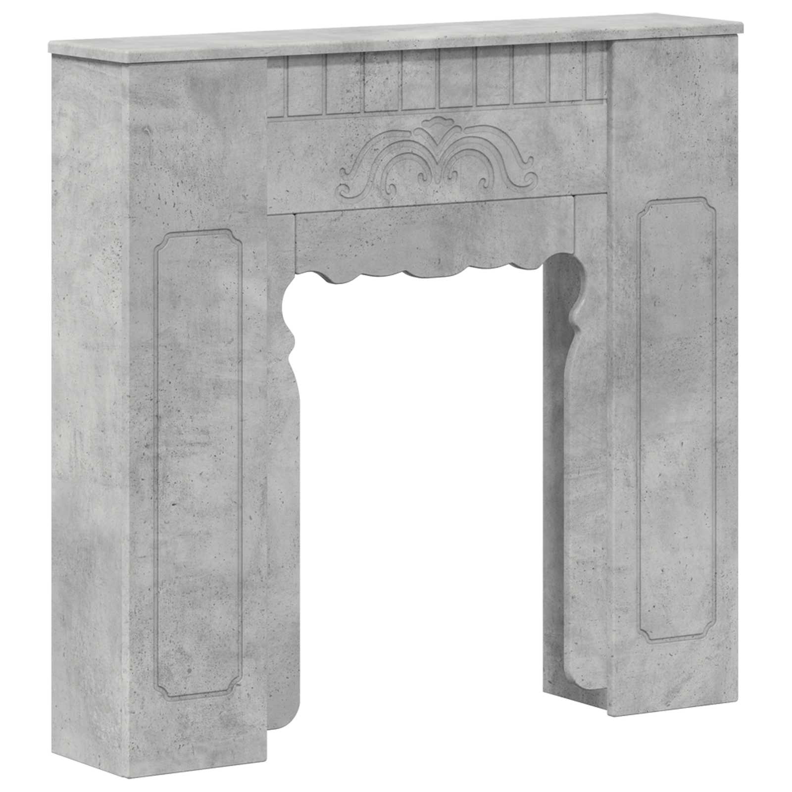 Cornice per camino Grigio Cemento 93 x 20 x 89 cm