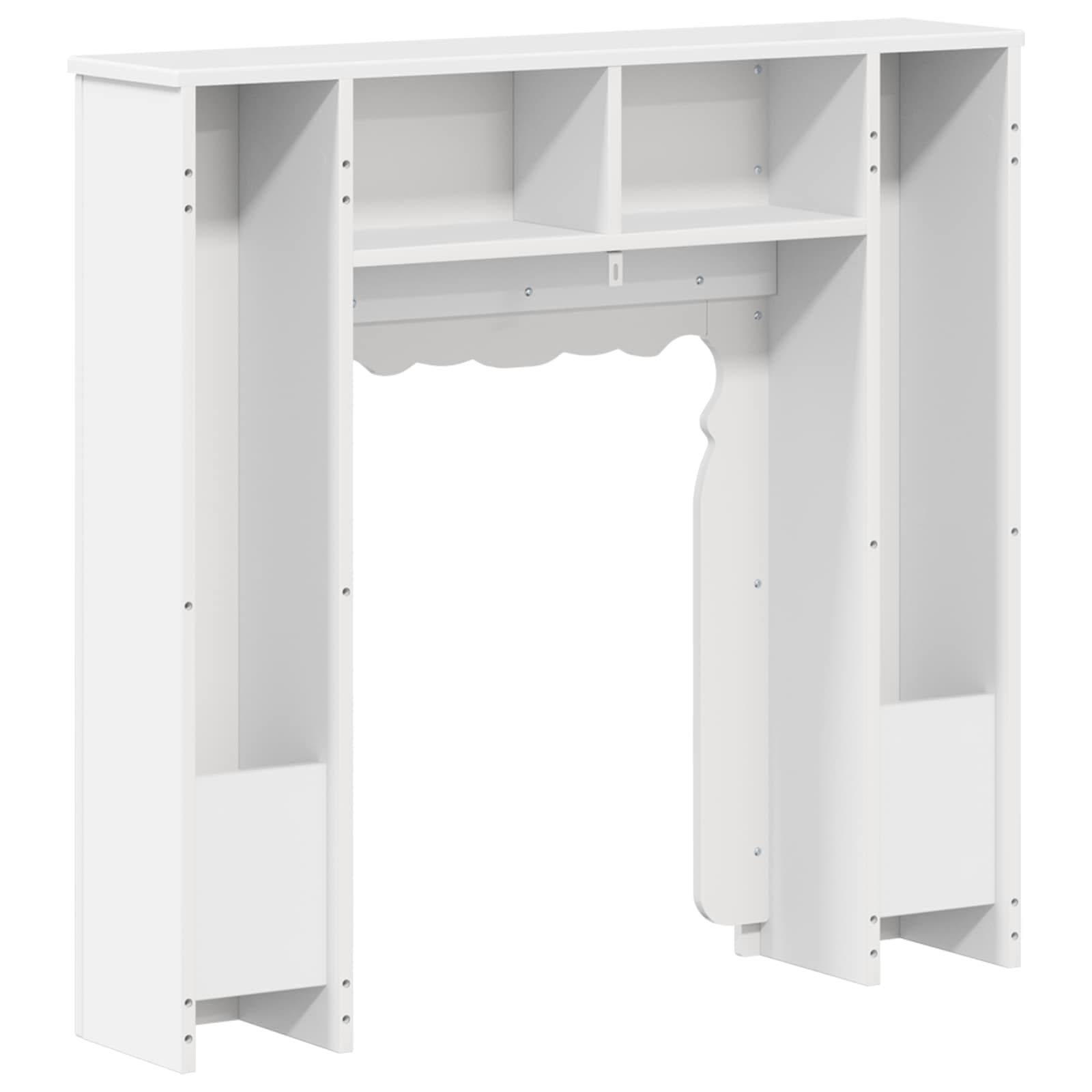 Cornice per camino Bianco Lucido 93 x 20 x 89 cm