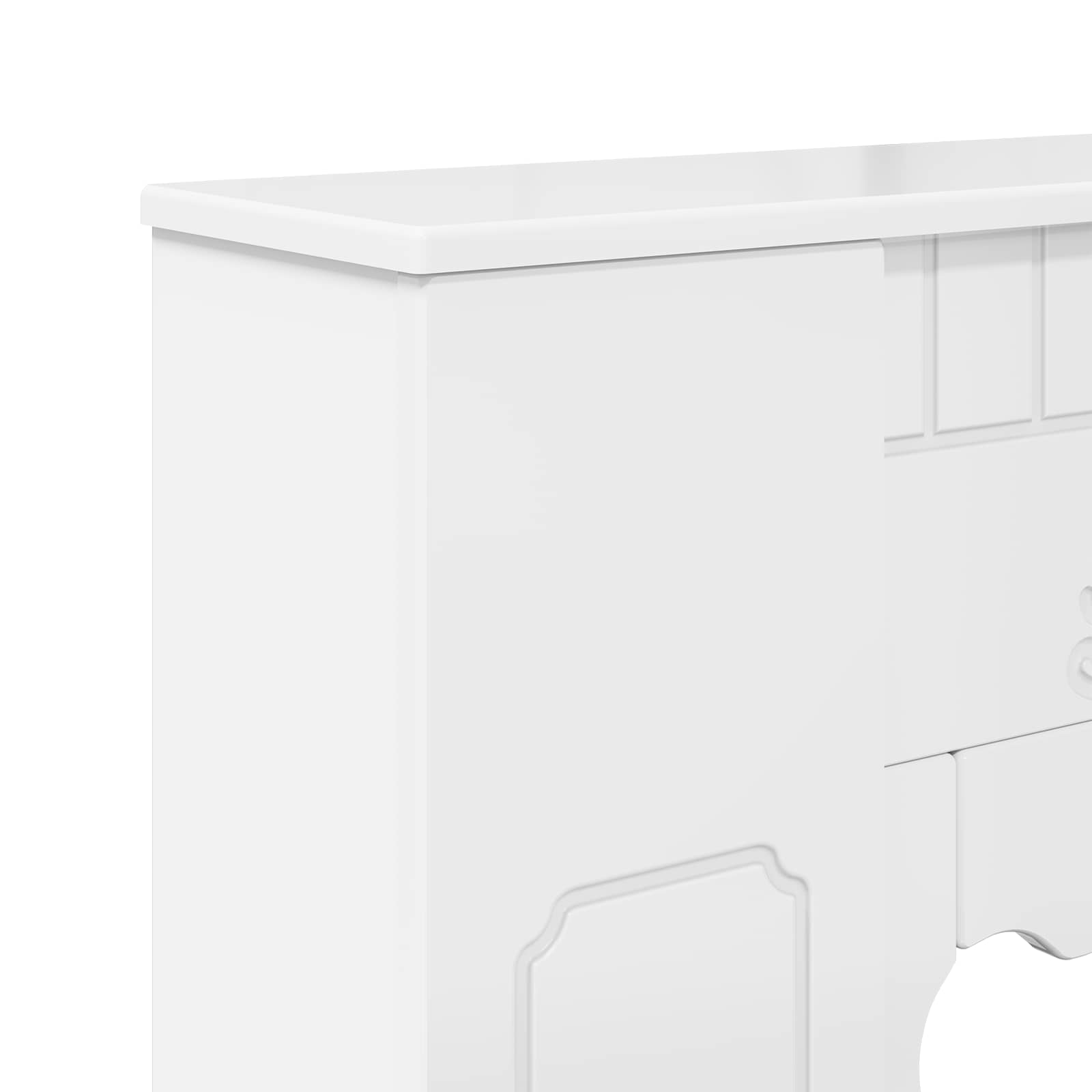 Cornice per camino Bianco Lucido 93 x 20 x 89 cm