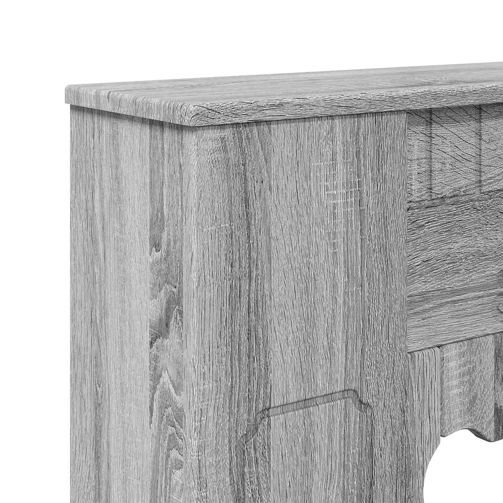 Cornice per camino Sonoma grigio 93 x 20 x 89 cm