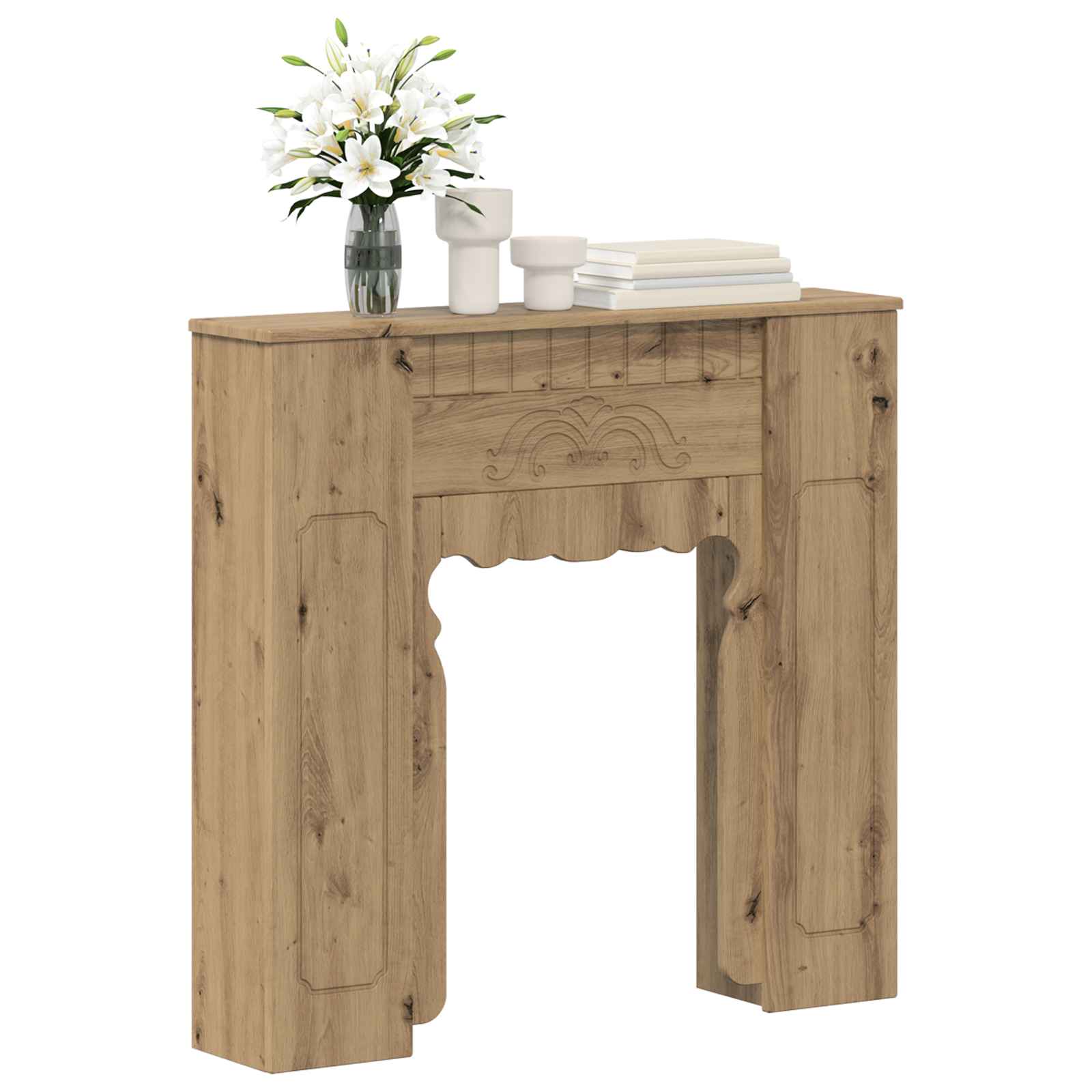 Cornice per camino Rovere Artigianale 93 x 20 x 89 cm