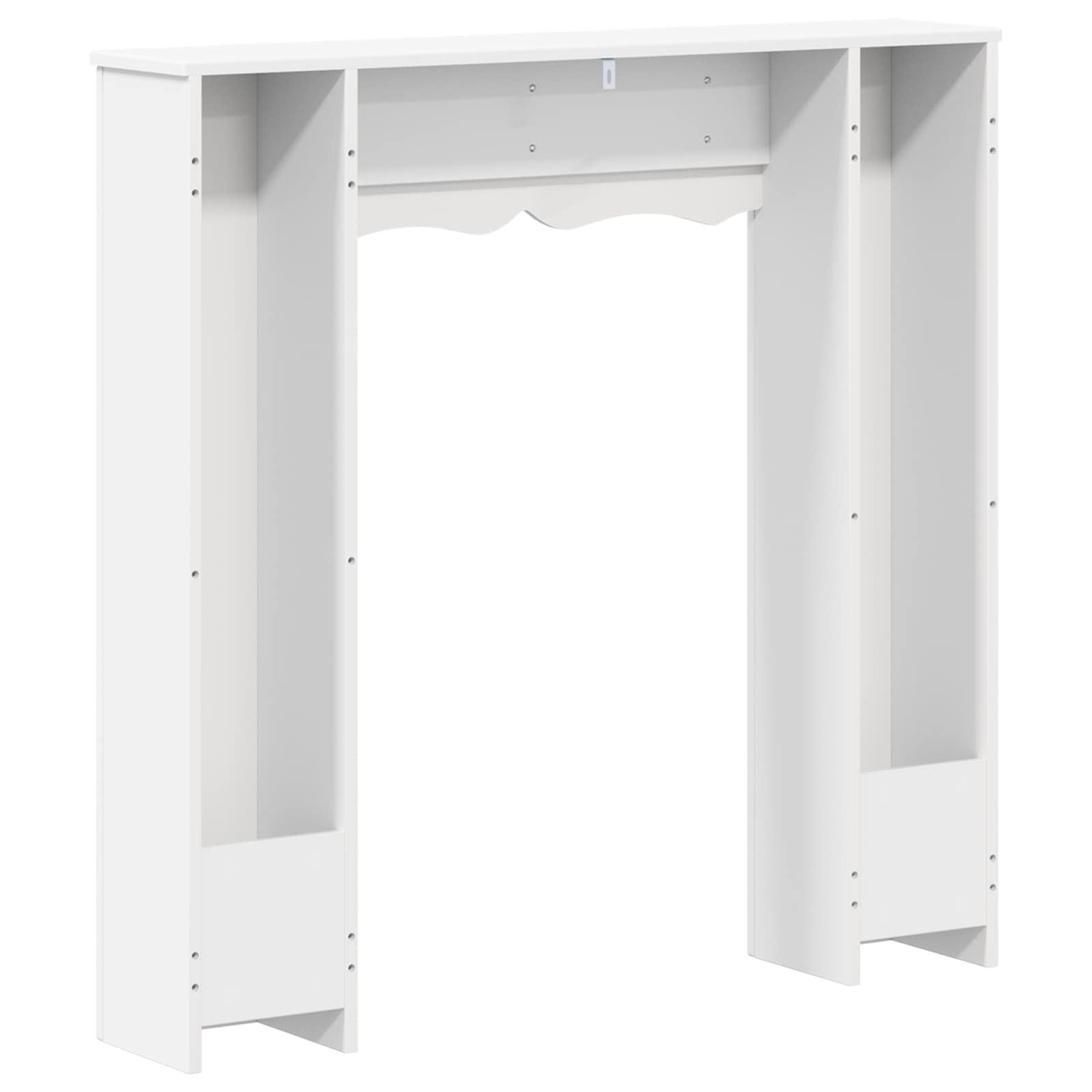 Cornice per camino Bianco 102 x 20 x 102 cm