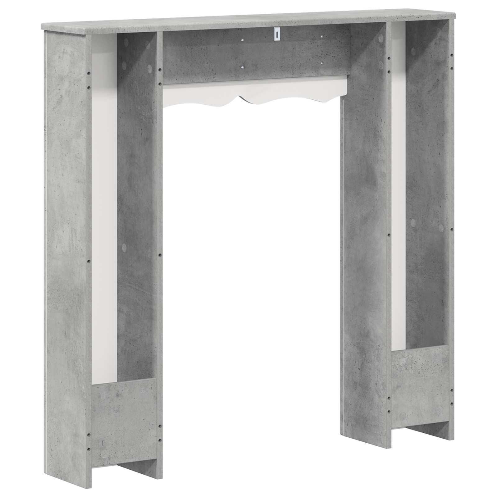 Cornice per camino Grigio Cemento 102 x 20 x 102 cm