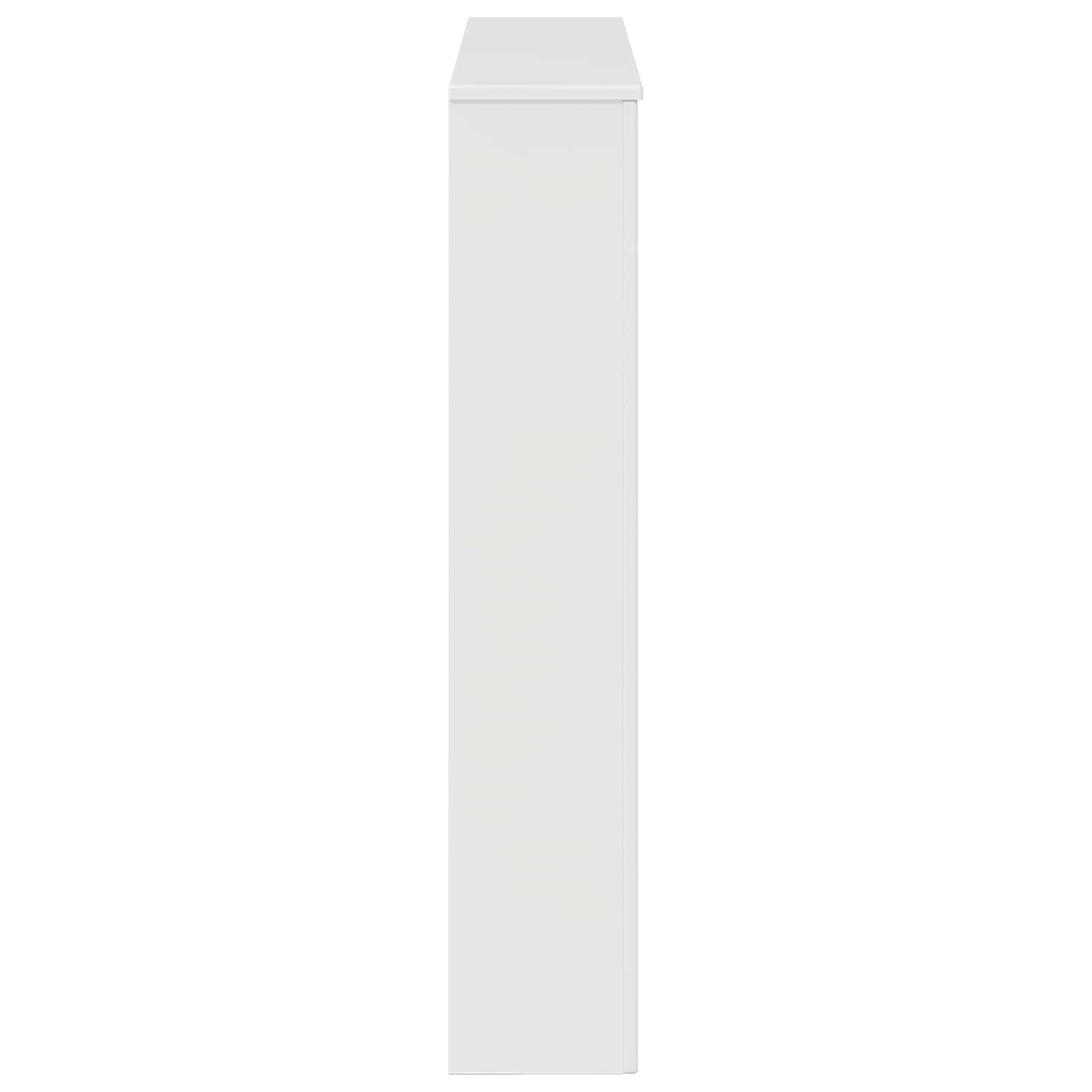 Cornice per camino Bianco Lucido 102 x 20 x 102 cm