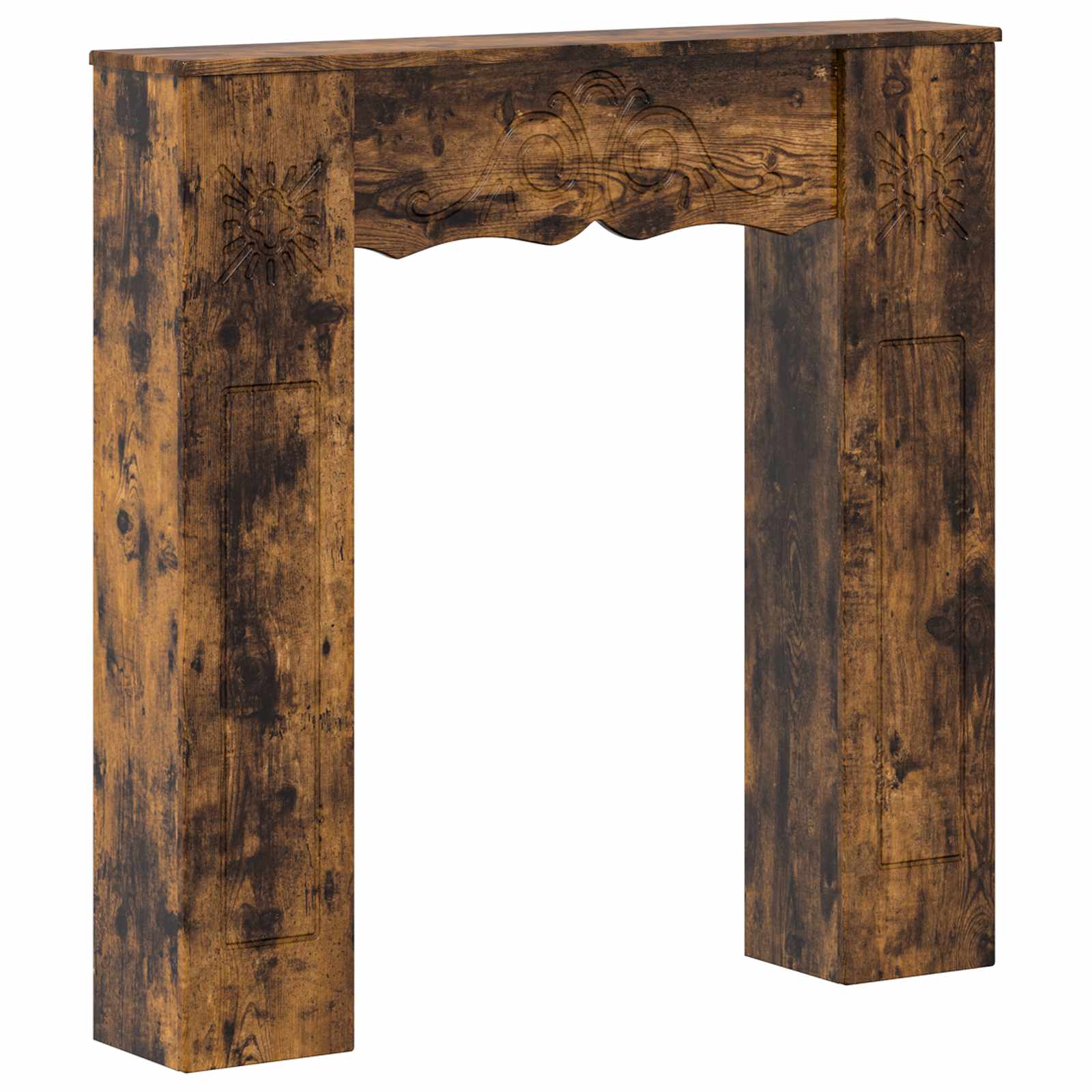Cornice per camino Rovere Fumo 102 x 20 x 102 cm