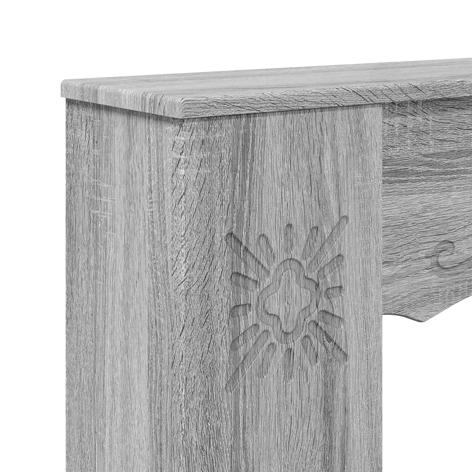 Cornice per camino Sonoma grigio 102 x 20 x 102 cm