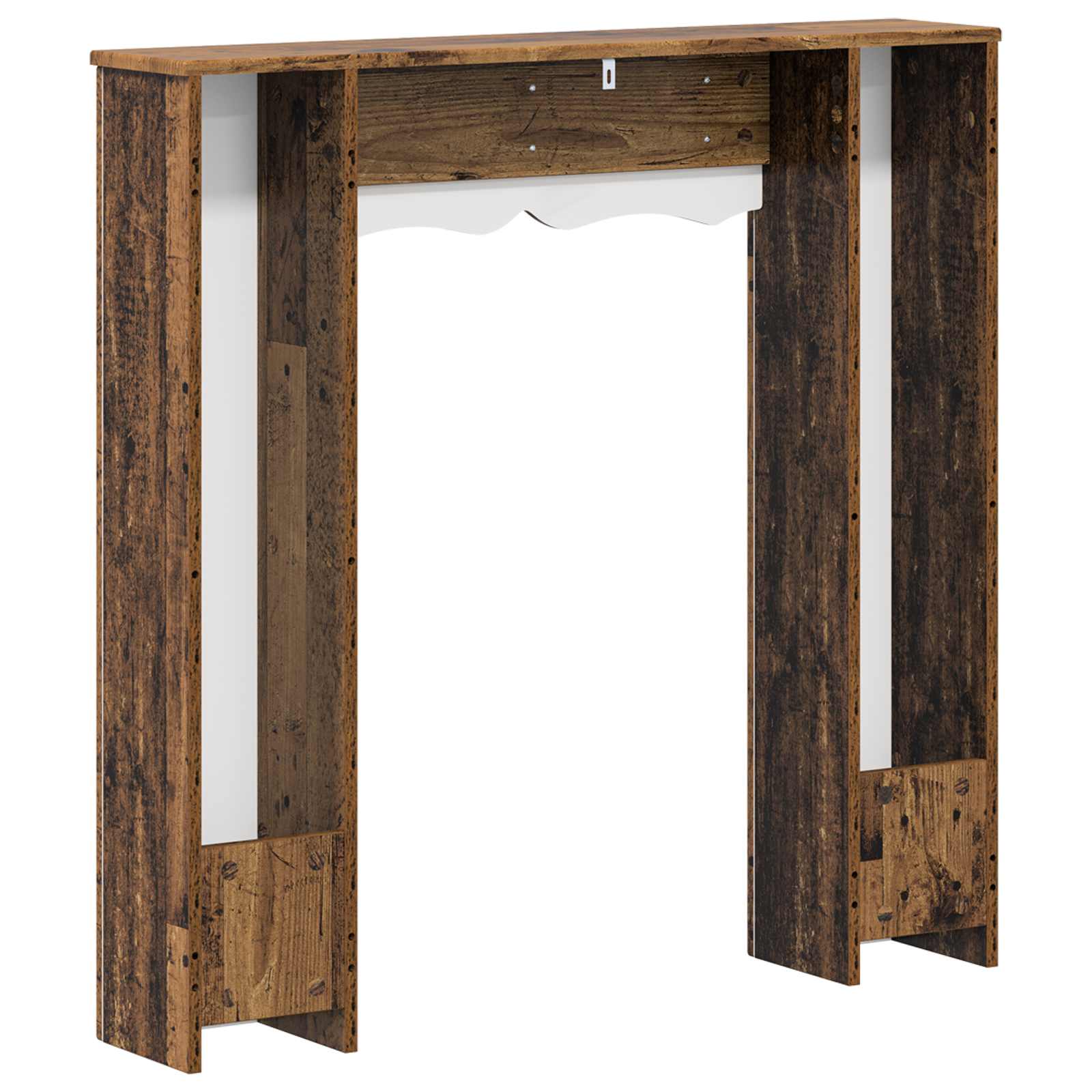 Cornice per camino Legno antico 102 x 20 x 102 cm