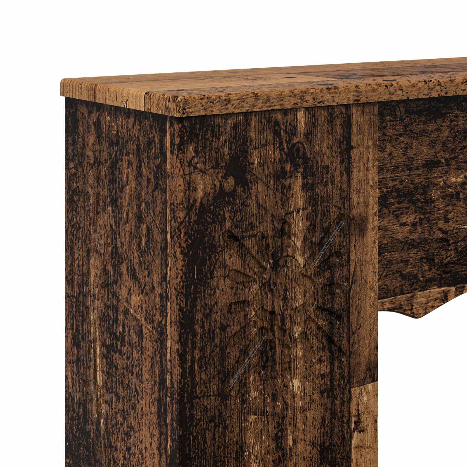 Cornice per camino Legno antico 102 x 20 x 102 cm