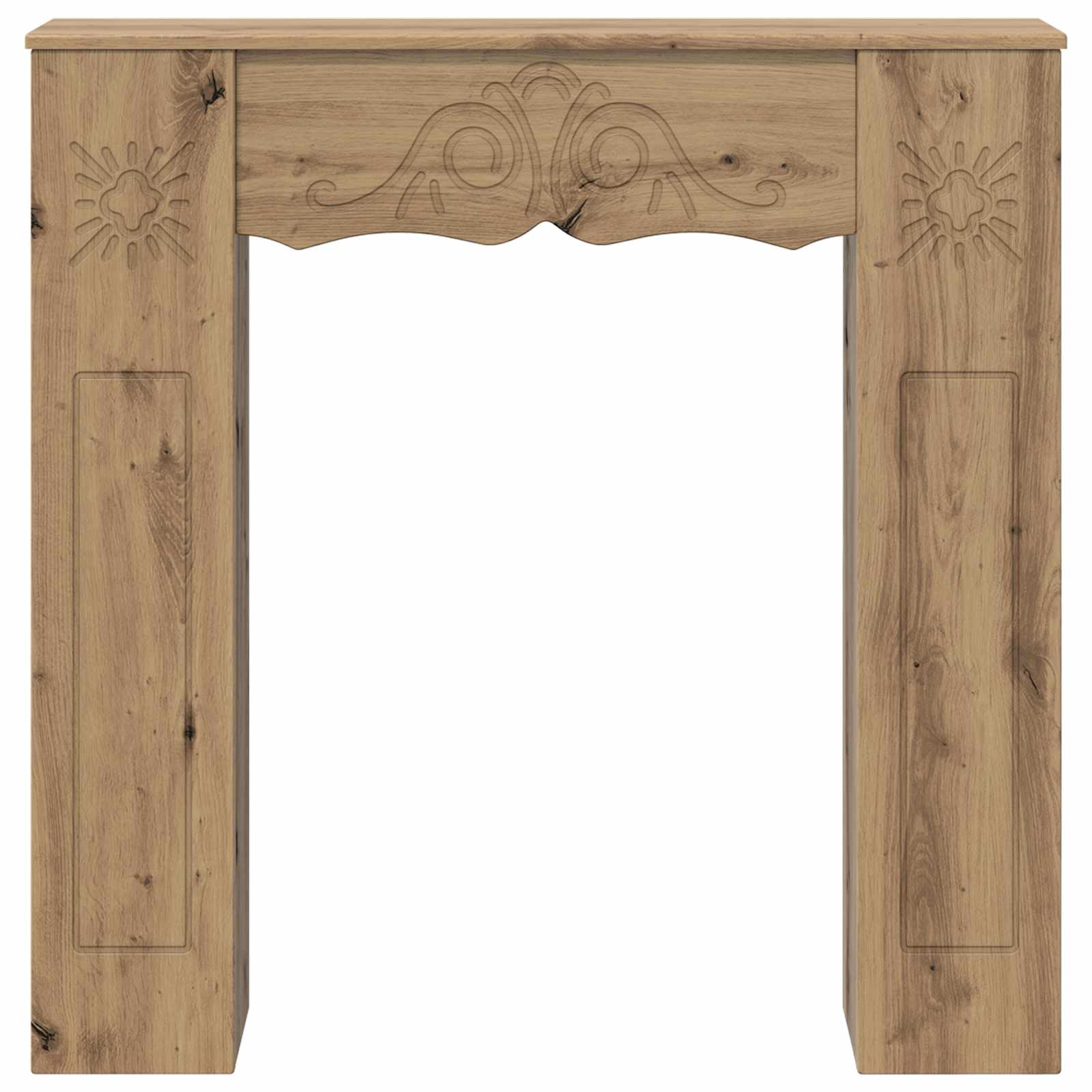 Cornice per camino Rovere Artigianale 102 x 20 x 102 cm