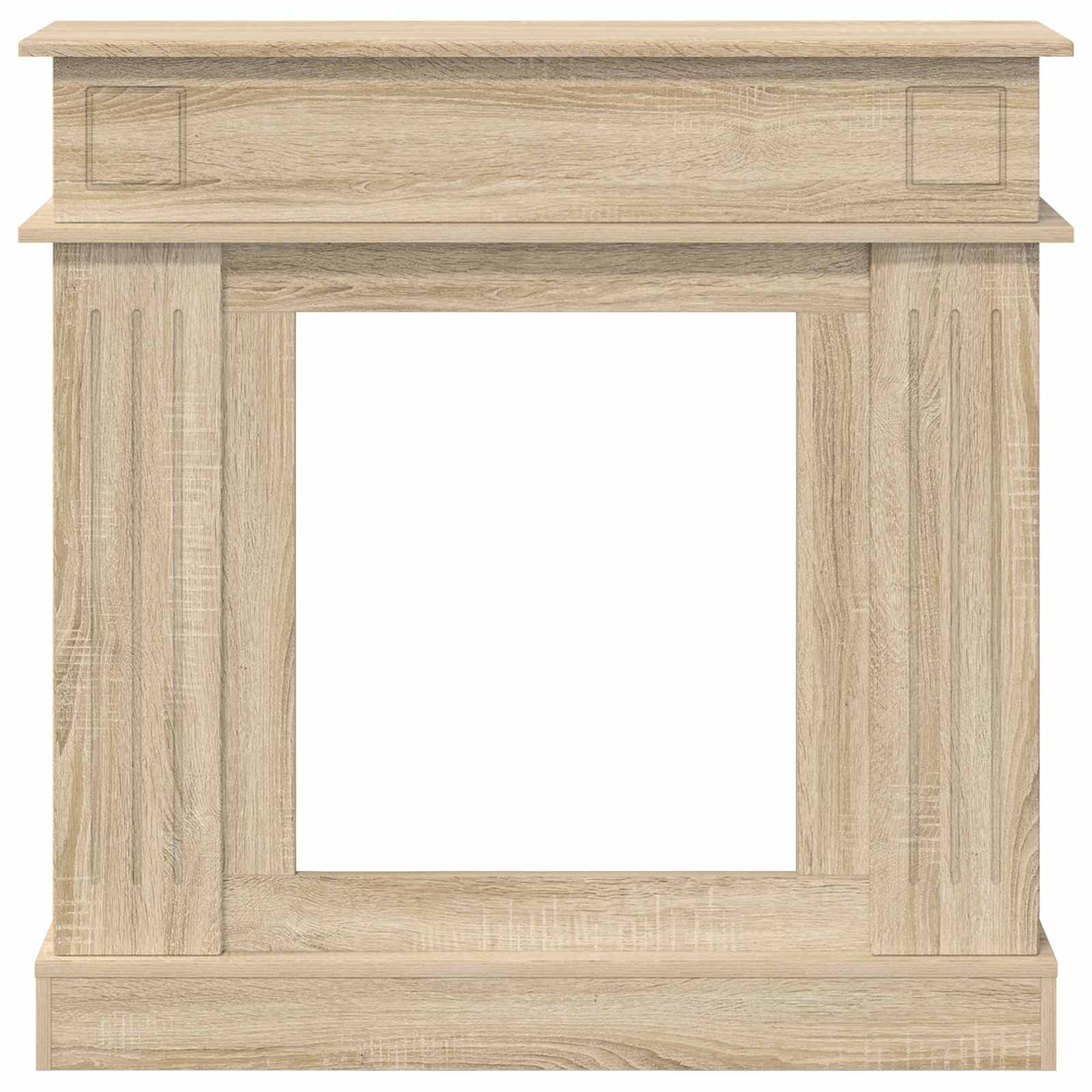Cornice per camino Rovere Sonoma 102 x 26 x 100 cm