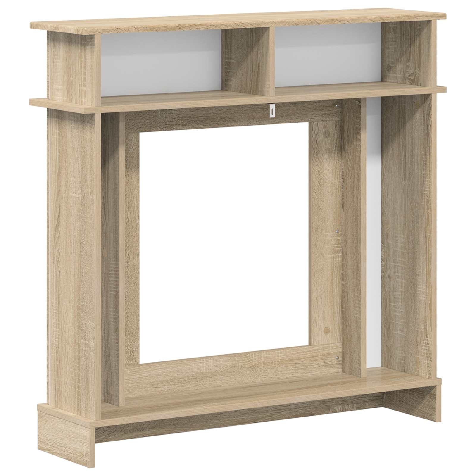 Cornice per camino Rovere Sonoma 102 x 26 x 100 cm