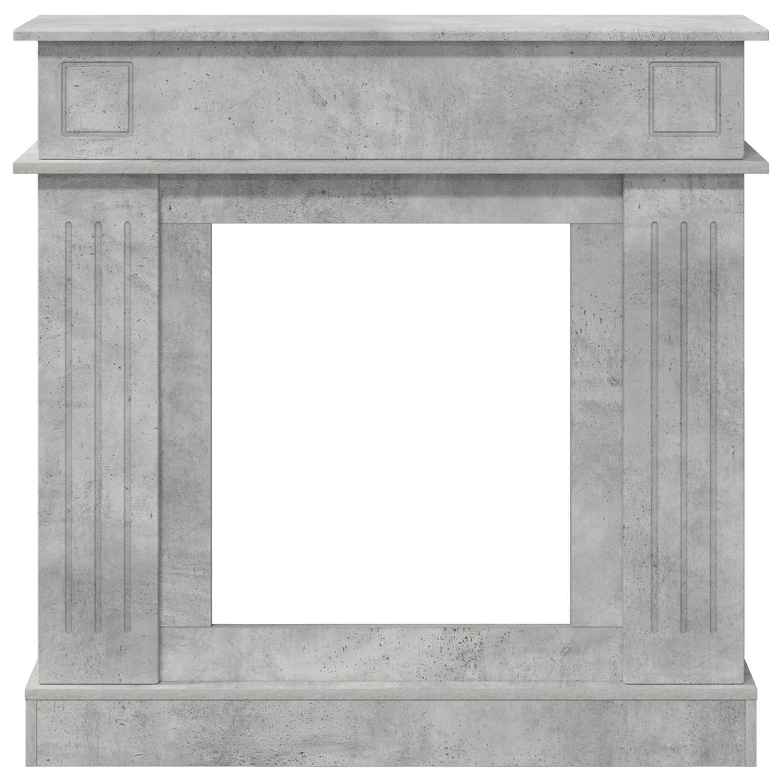 Cornice per camino Grigio Cemento 102 x 26 x 100 cm