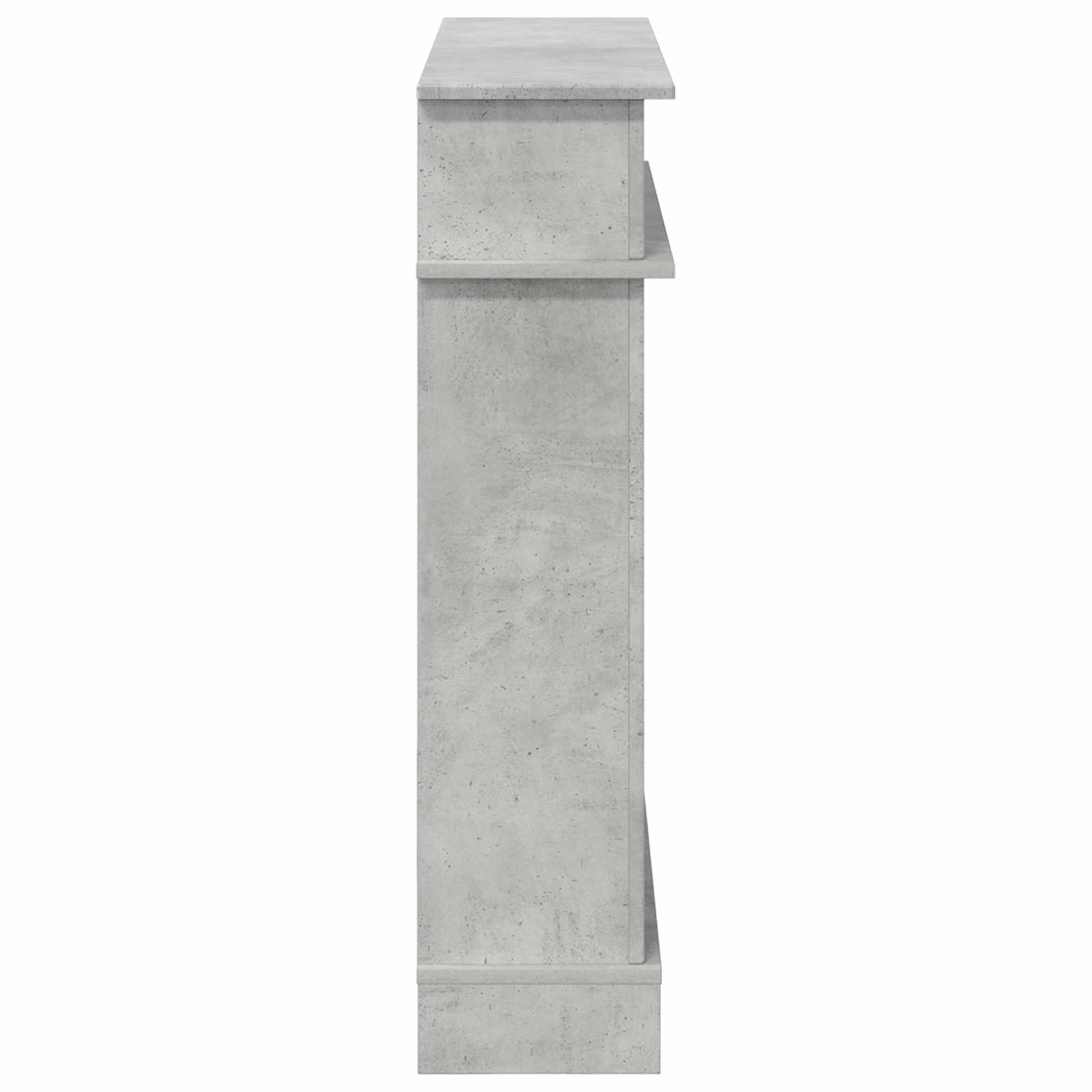 Cornice per camino Grigio Cemento 102 x 26 x 100 cm