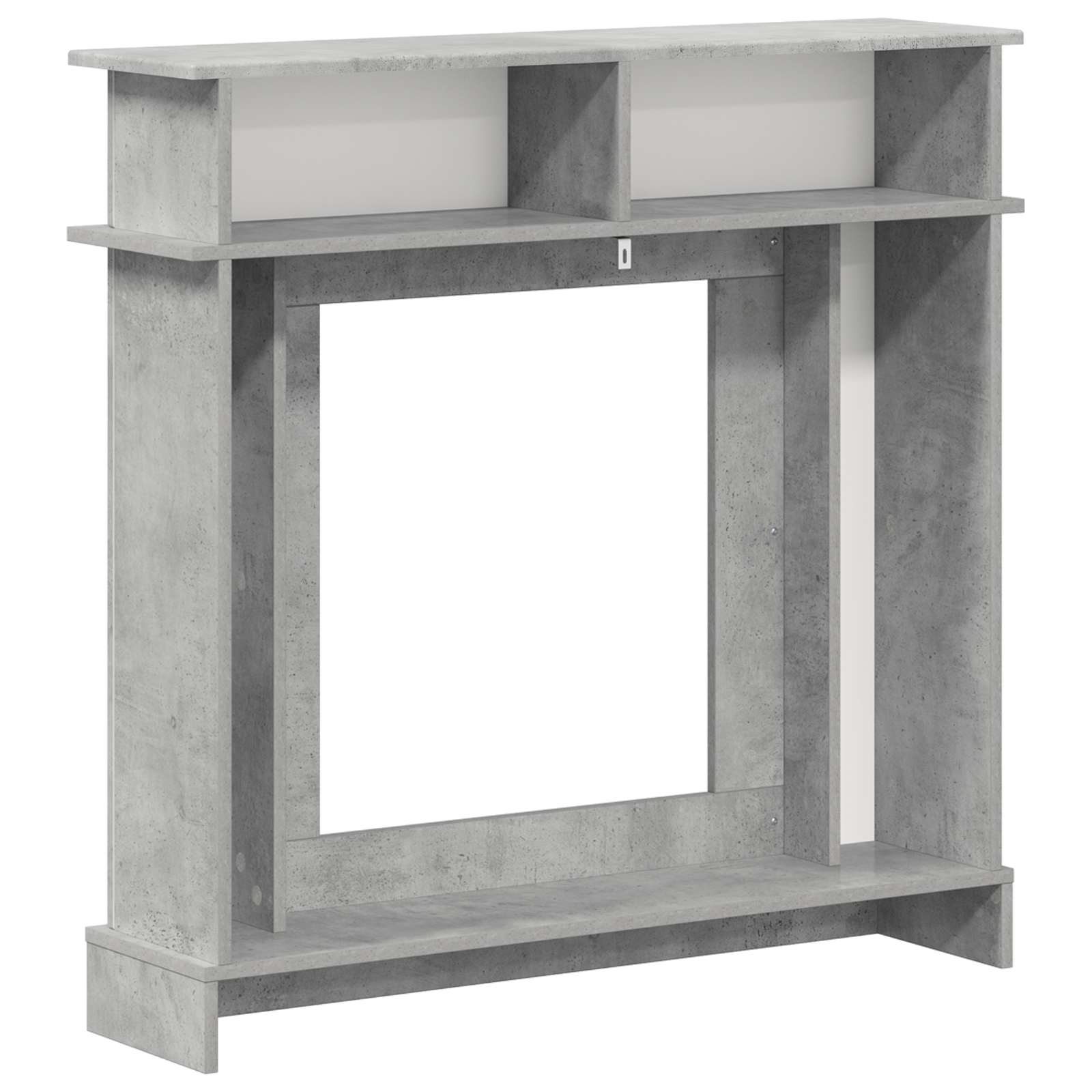 Cornice per camino Grigio Cemento 102 x 26 x 100 cm