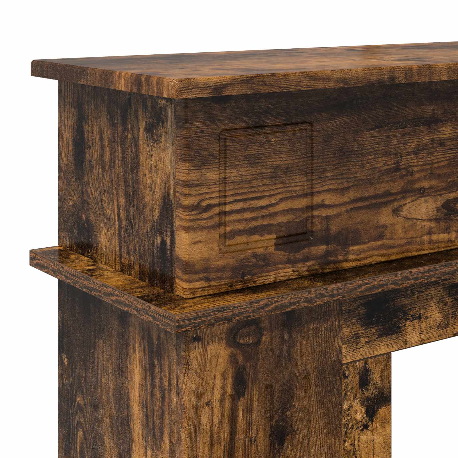 Cornice per camino Rovere Fumo 102 x 26 x 100 cm