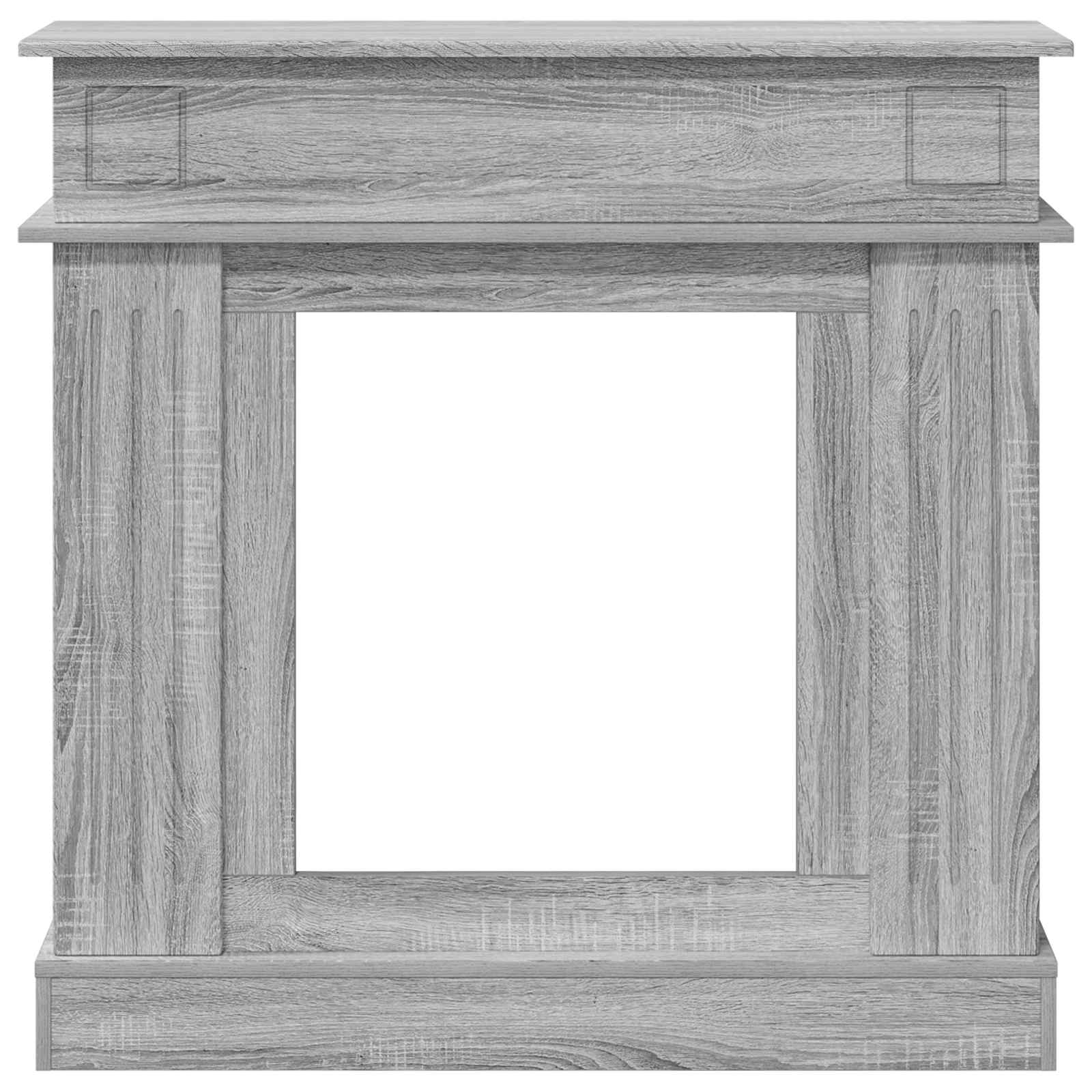 Cornice per camino Sonoma grigio 102 x 26 x 100 cm